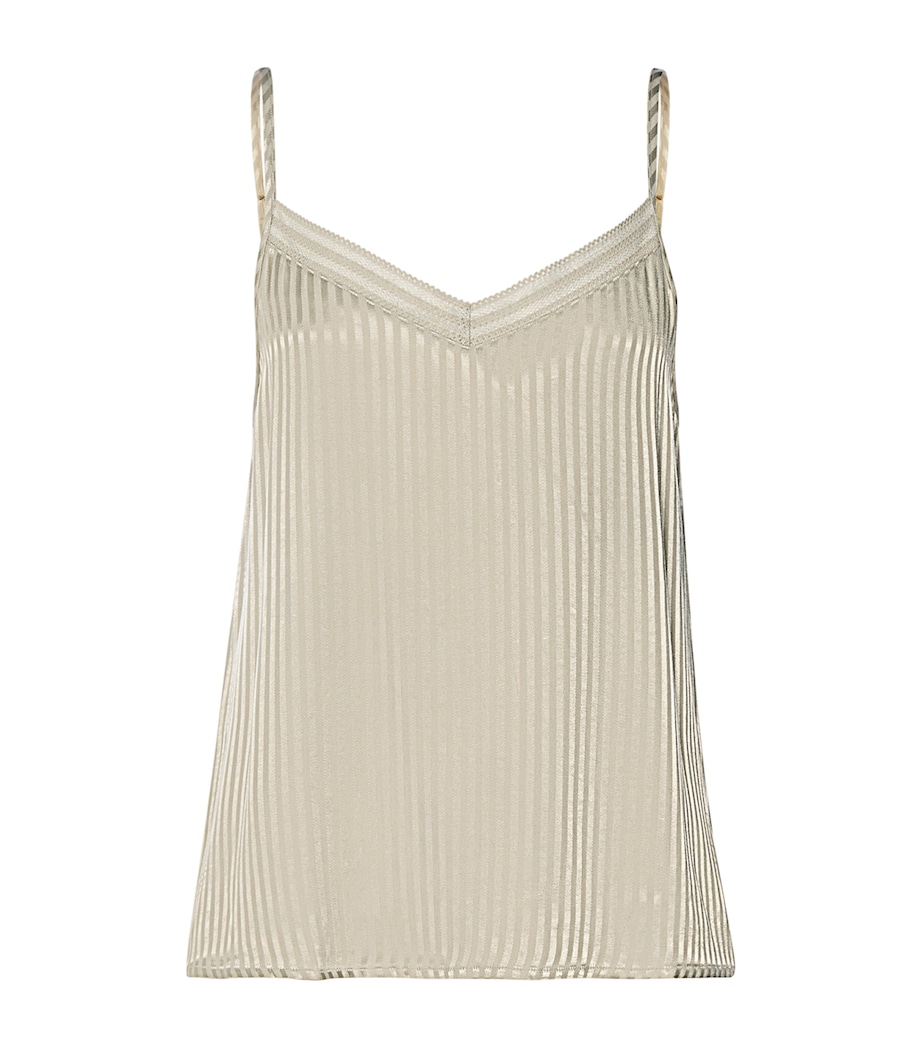 Stripe Cami Pyjama Top OLIVE STEM Image 1