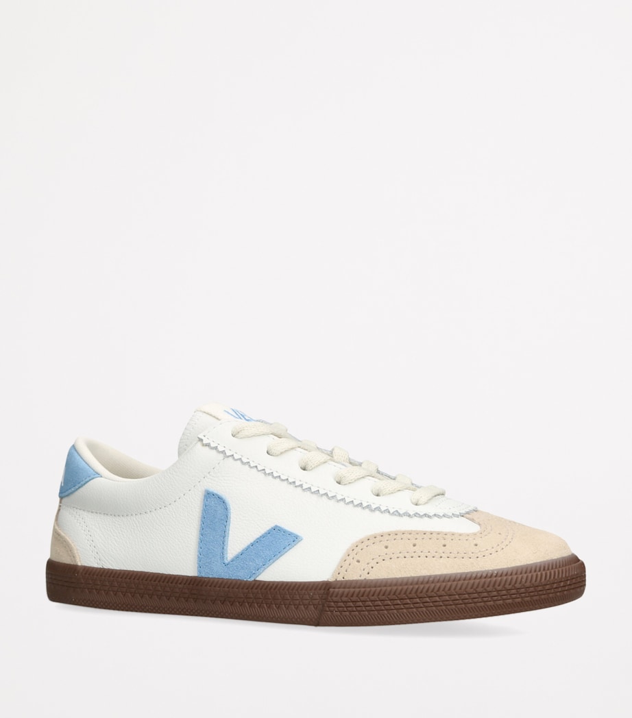 Leather Volley Sneakers BLUE Image 3