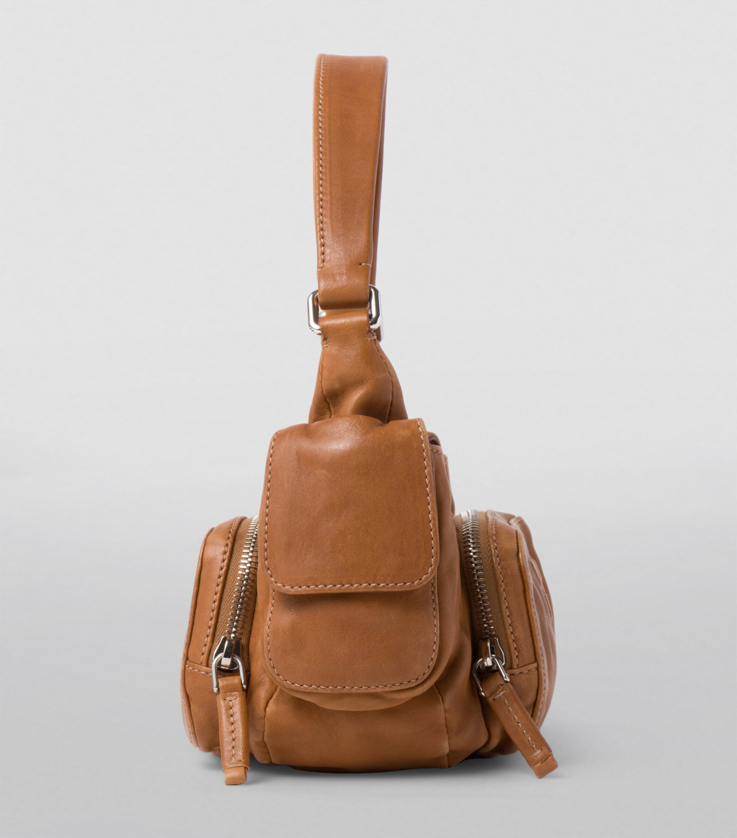Miu Miu Nappa Leather Pocket Shoulder Bag Image 5