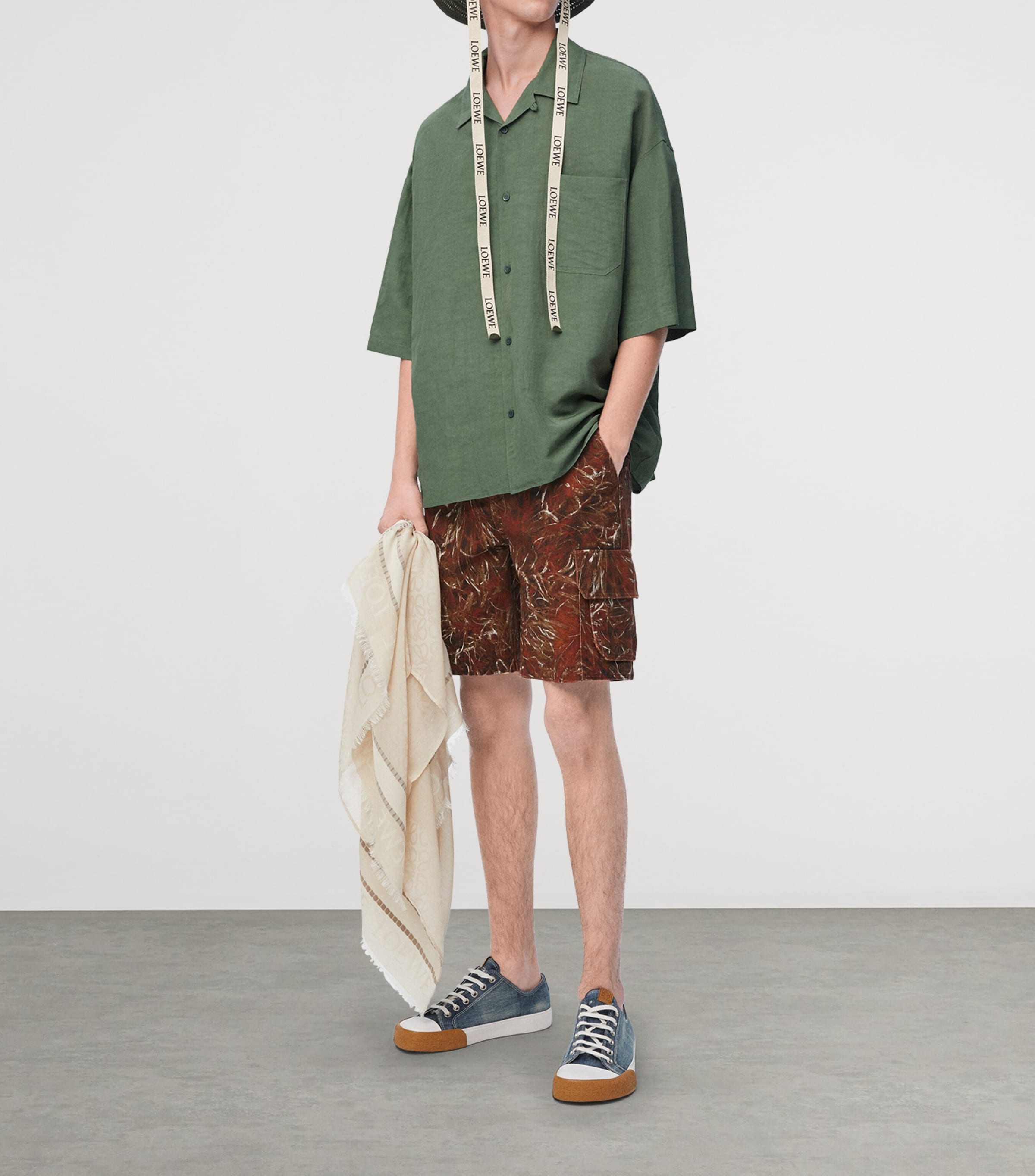LOEWE x Paula's Ibiza Anagram Short-Sleeve Shirt | Harrods US LOEWE x Paula's Ibiza Anagram Short-Sleeve Shirt | Harrods US