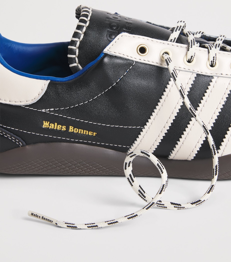 adidas x Wales Bonner Leather Karintha Sneakers Cblack/wonwhi/lusblu Image 7