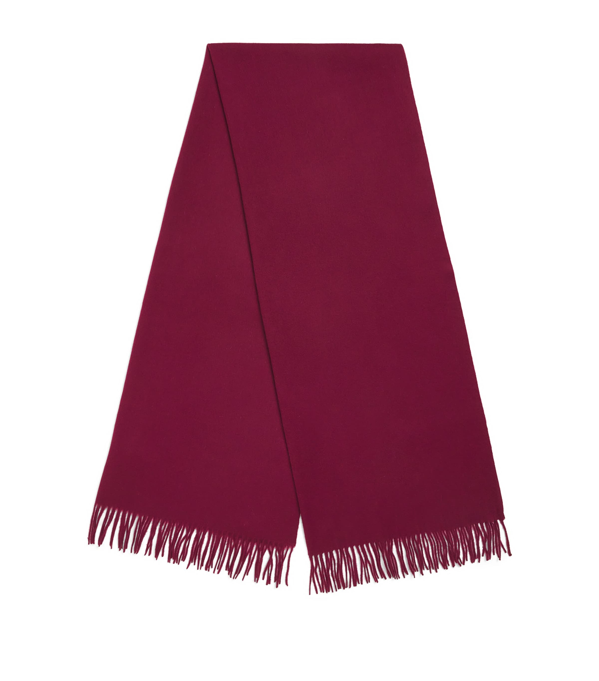 Claudie Pierlot Wool Fringed Scarf In Pink