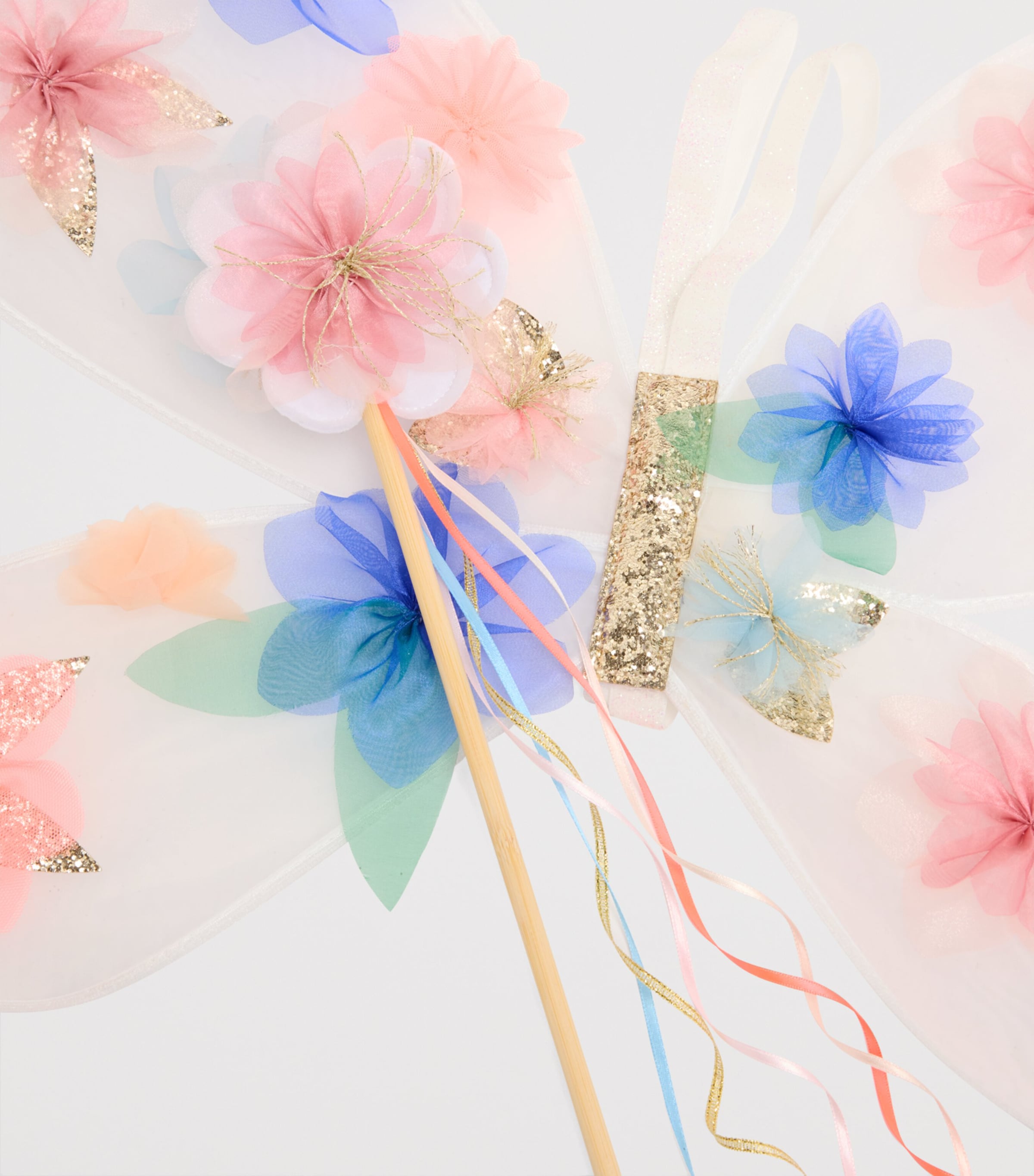 Organza Flowers Wings and Wand Set MULTI Image 3
