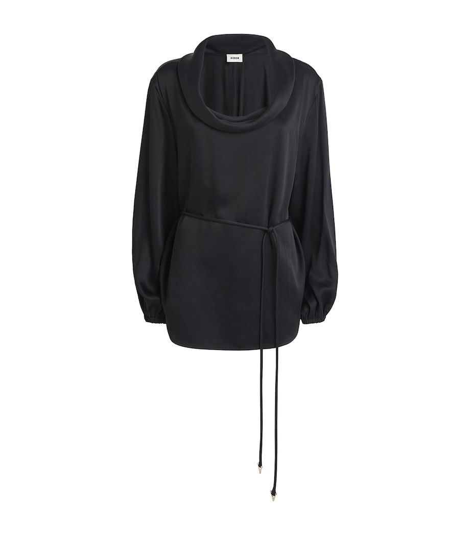 Satin Soraya Top 001 BLACK Image 1