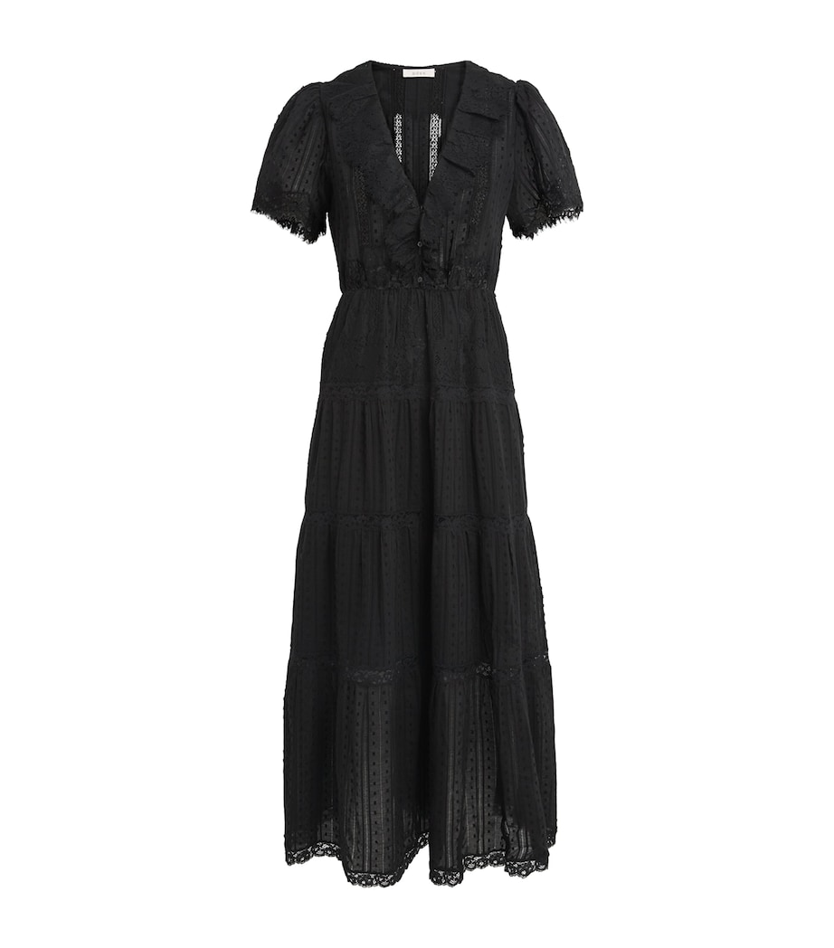 Cotton Gabriella Midi Dress BLACK Image 1