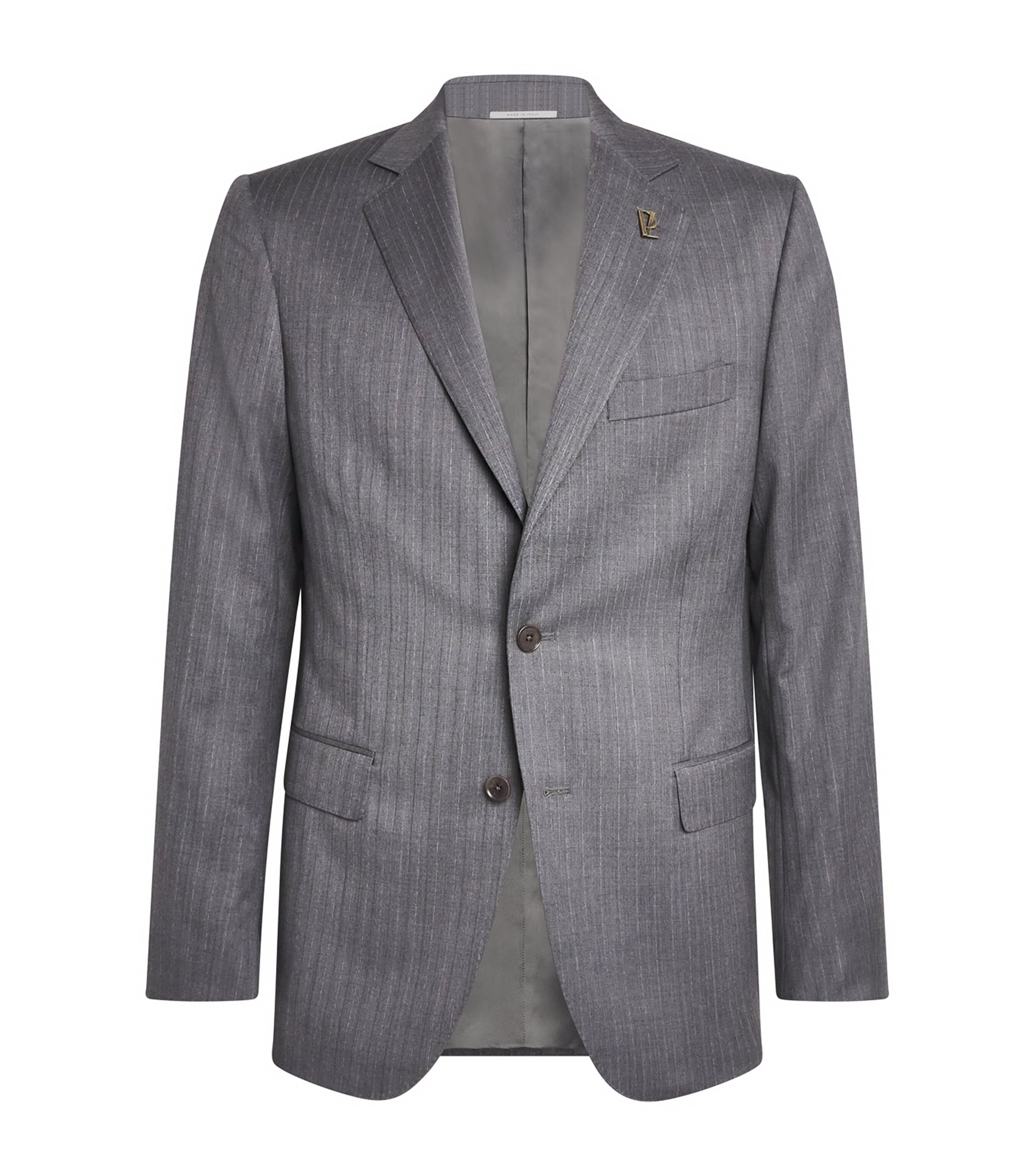 Pal Zileri Wool-blend Blazer In Gray