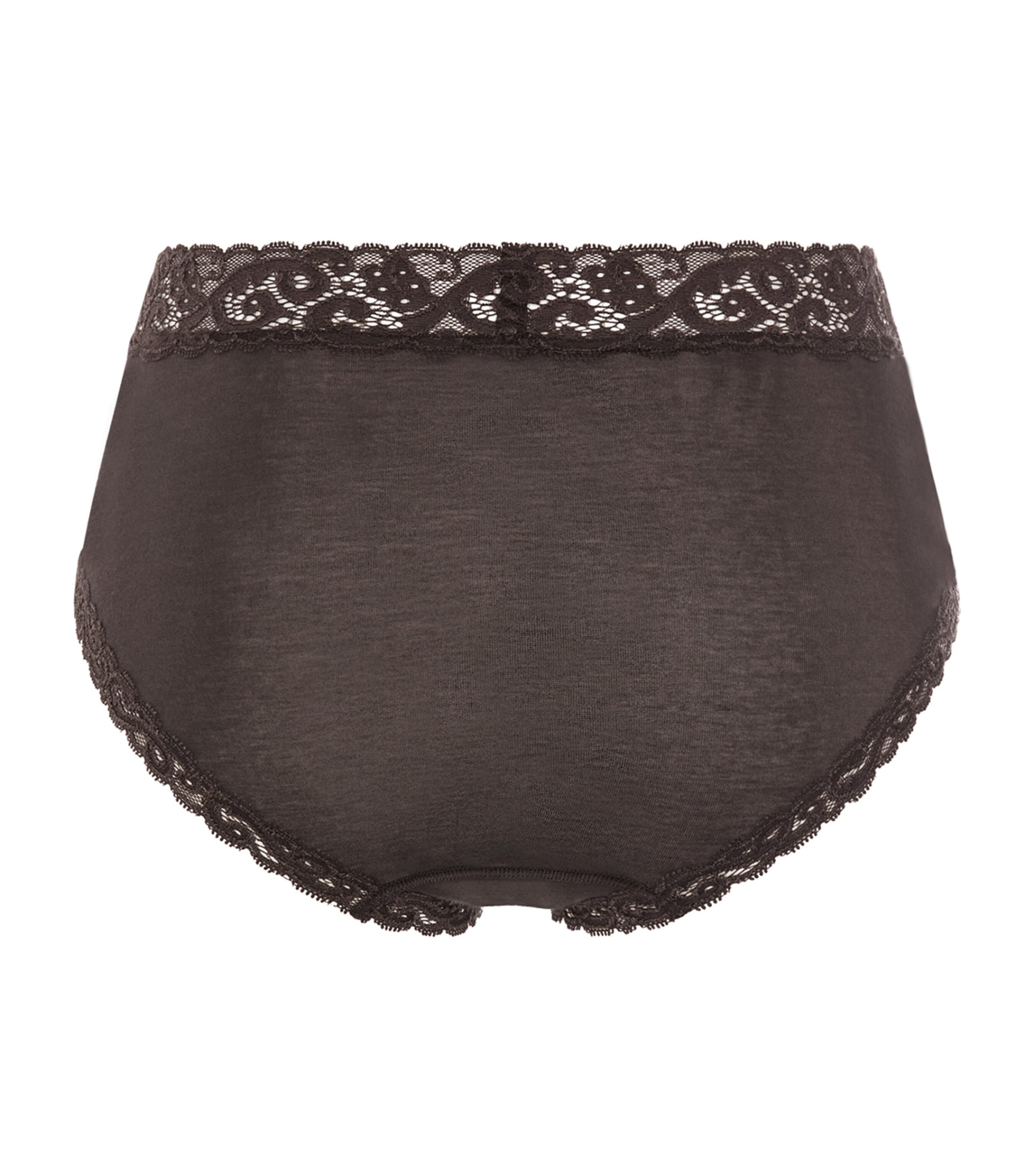 Hanro Womens Moments Maxi Briefs Dark Mocha Image 3