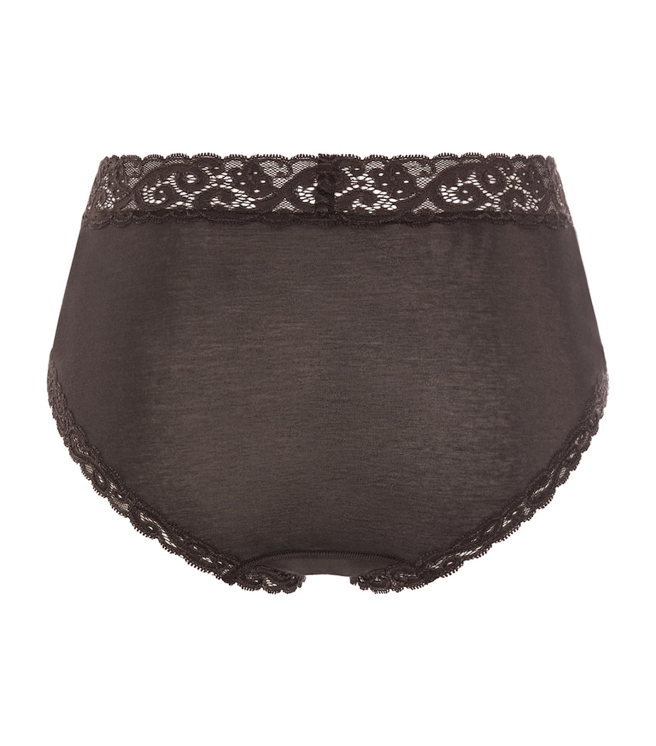 Hanro Womens Moments Maxi Briefs Dark Mocha Image 3