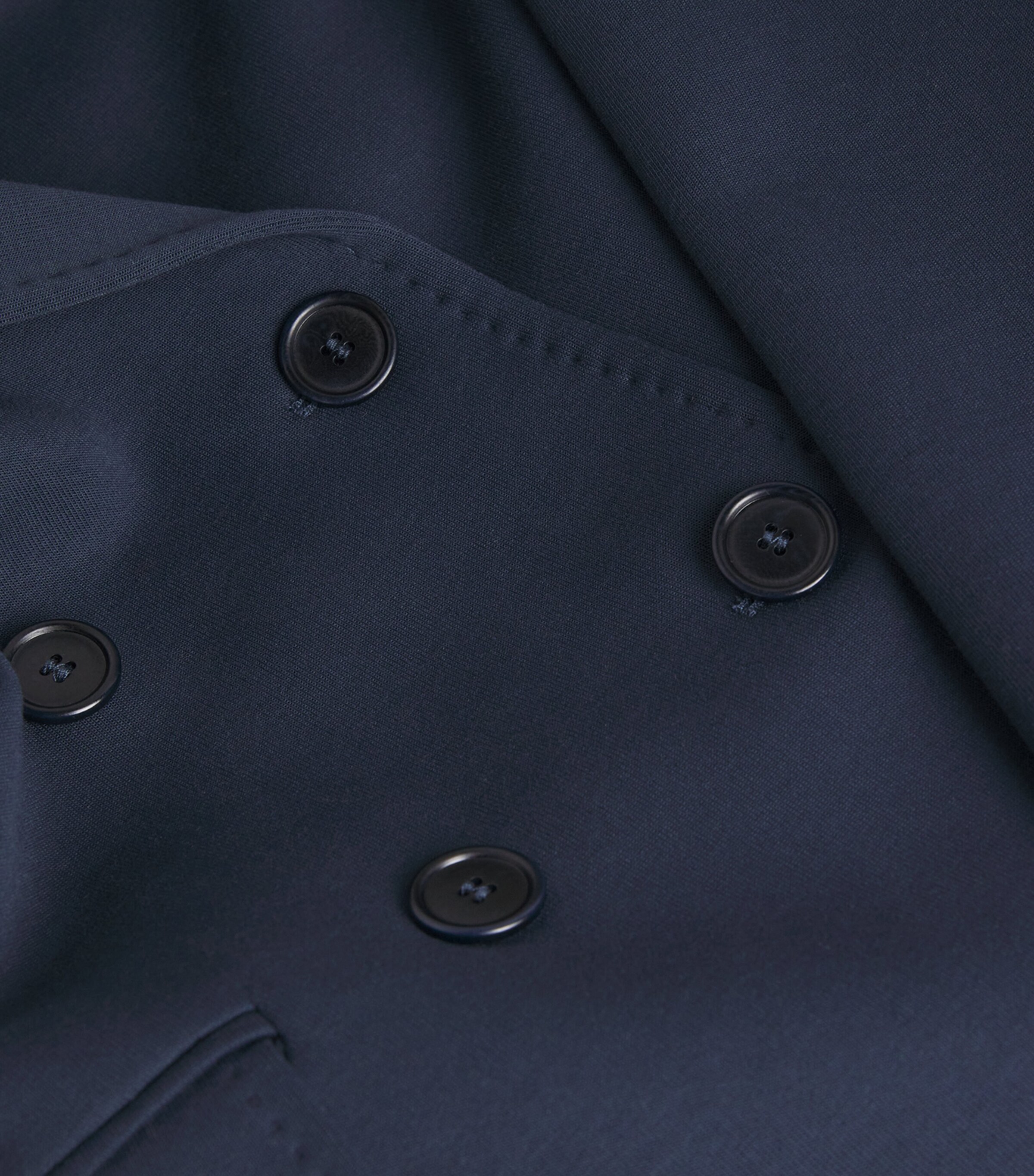 Jersey Double-Breasted Blazer NAVY Image 5