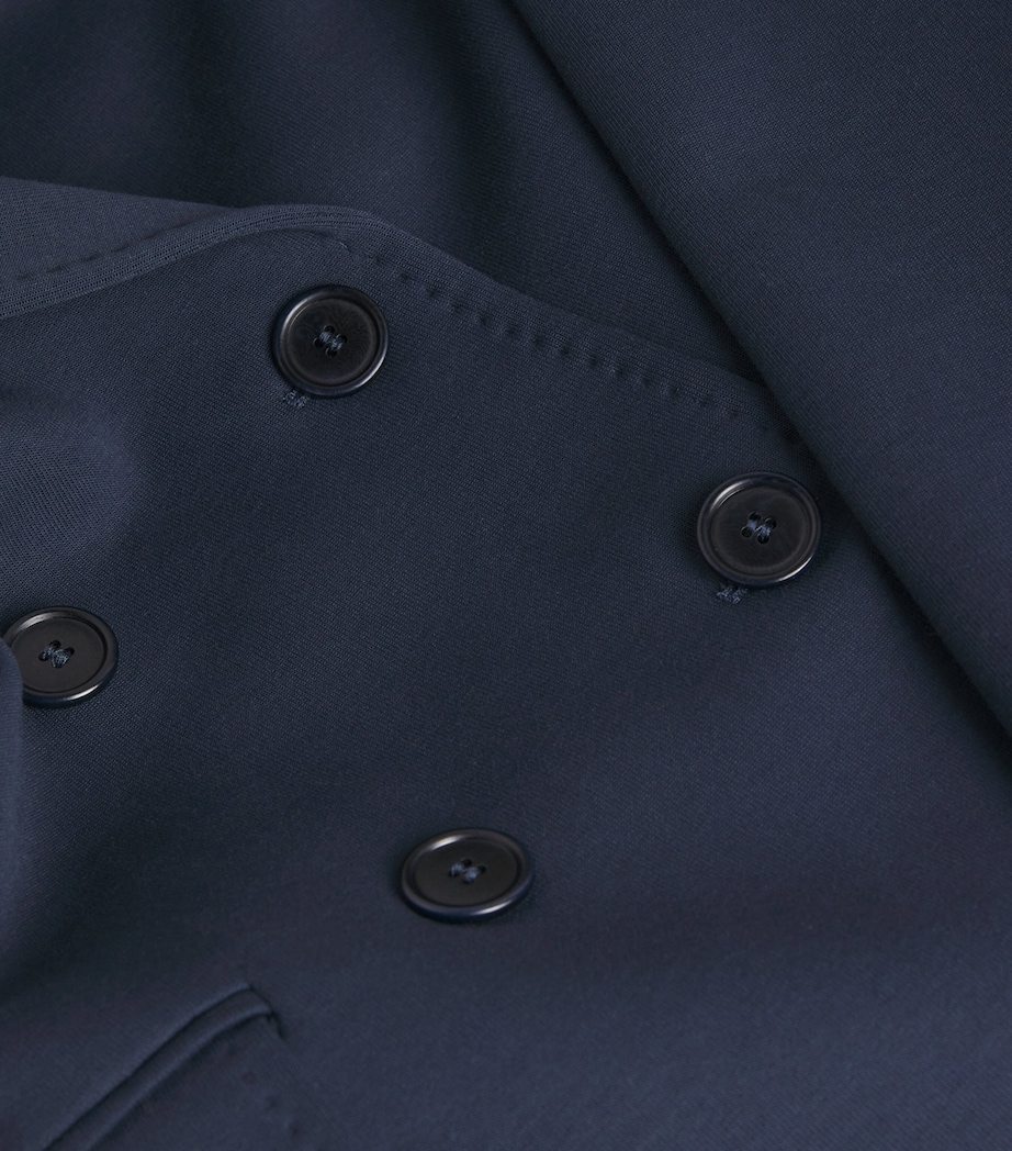Jersey Double-Breasted Blazer NAVY Image 5