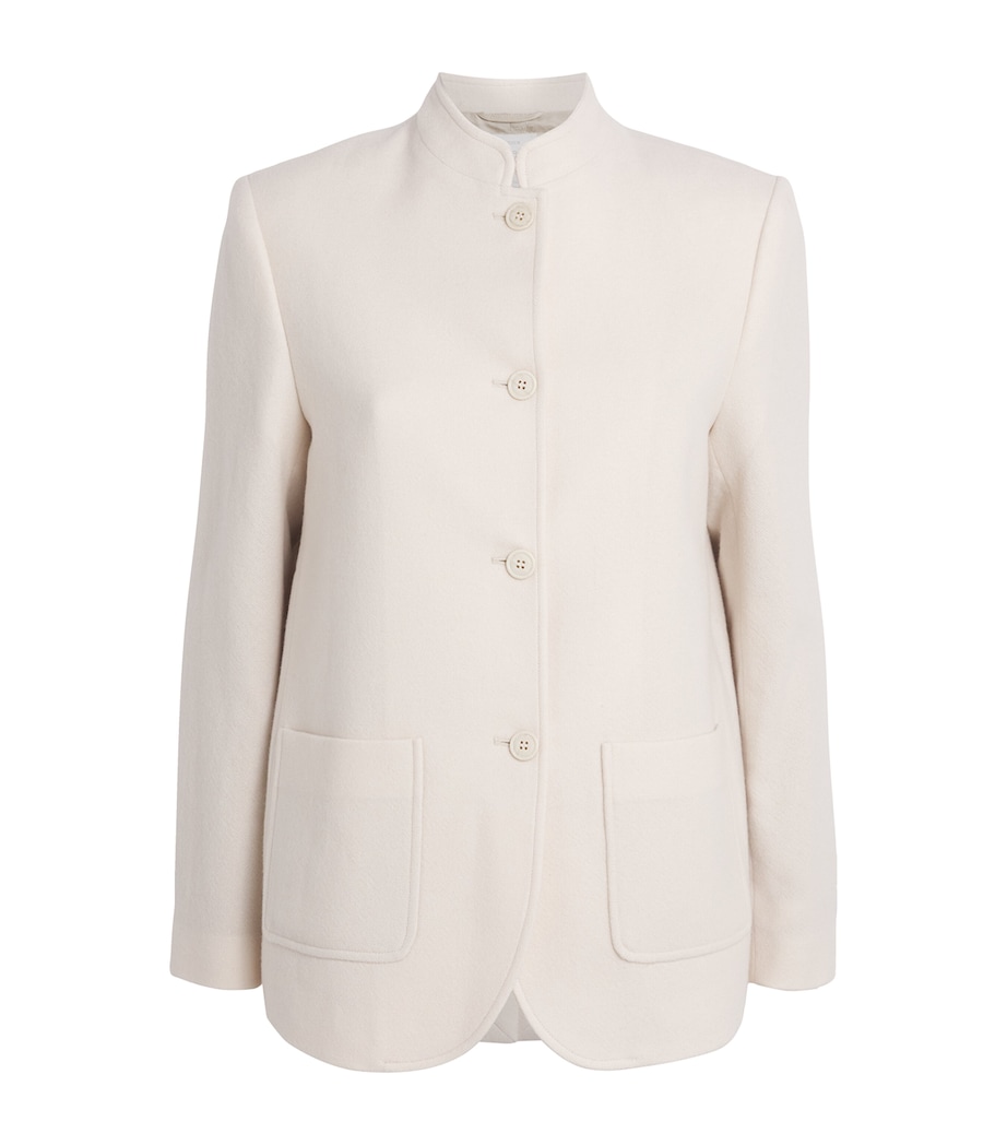 Cashmere Stand-Collar Jacket AVORIO Image 1