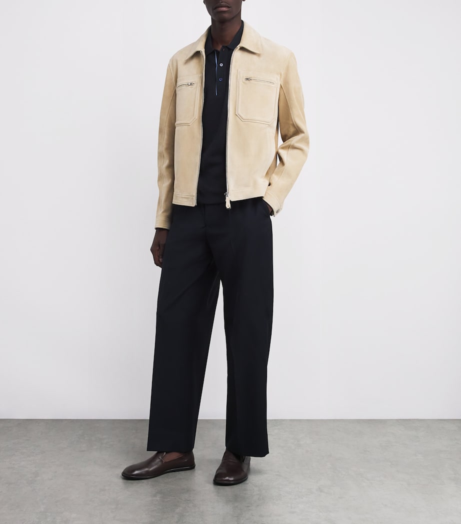 Cotton-Cashmere Polo Shirt 50BLUE Image 2