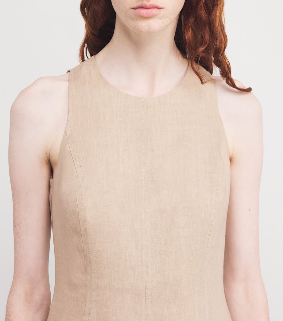 Linen Midi Dress SABBIA Image 6