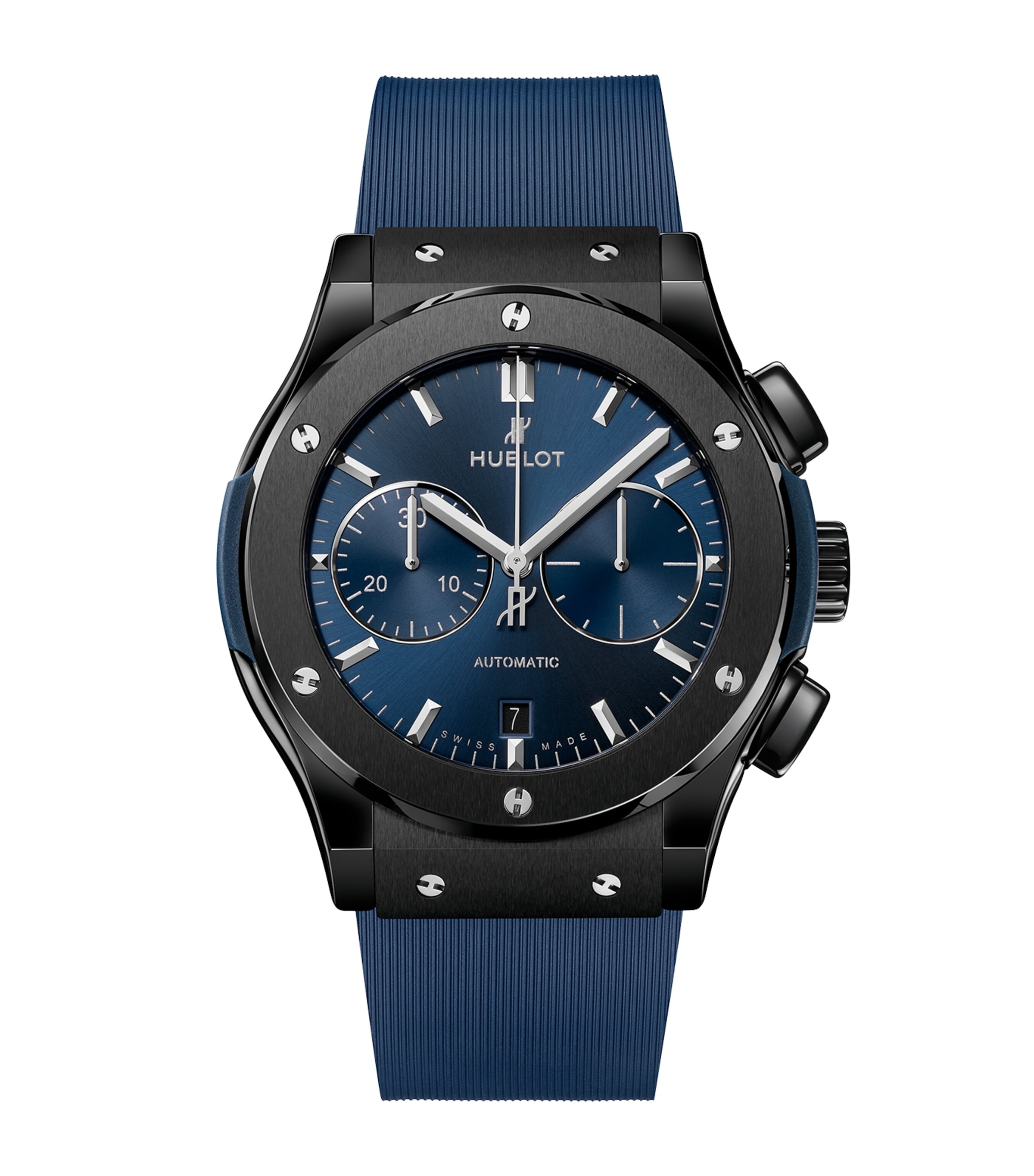 Hublot Ceramic Classic Fusion Chronograph Watch In Blue