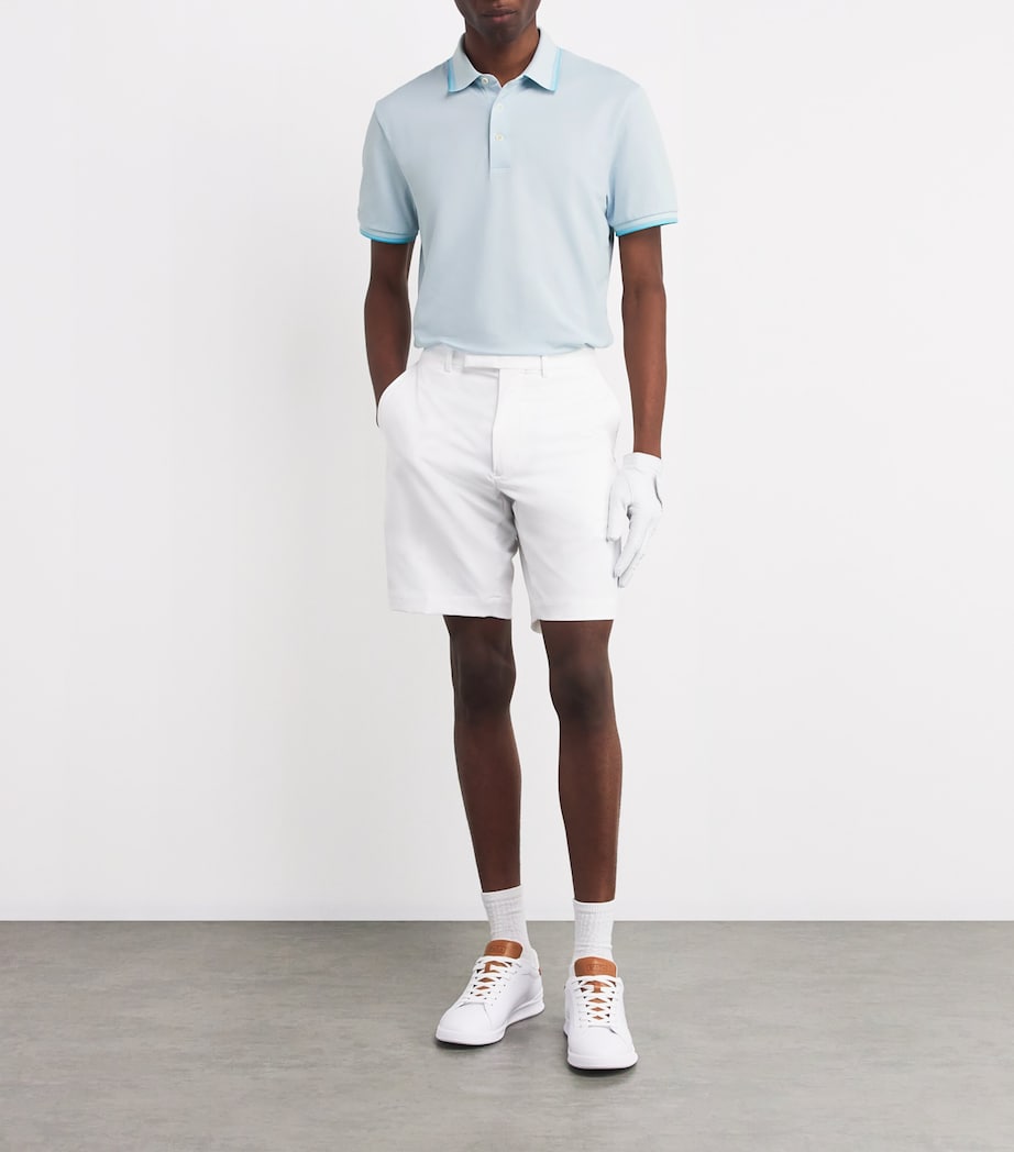 Cotton-Blend Performance Polo Shirt SUMMER AQUA Image 2
