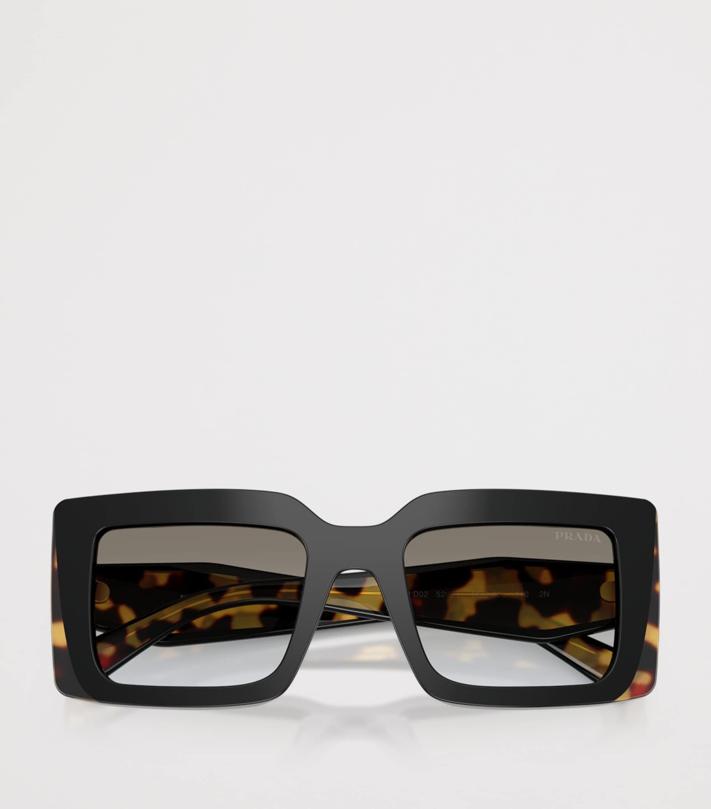 Prada PR D01S  Rectangle Sunglasses Black Image 5