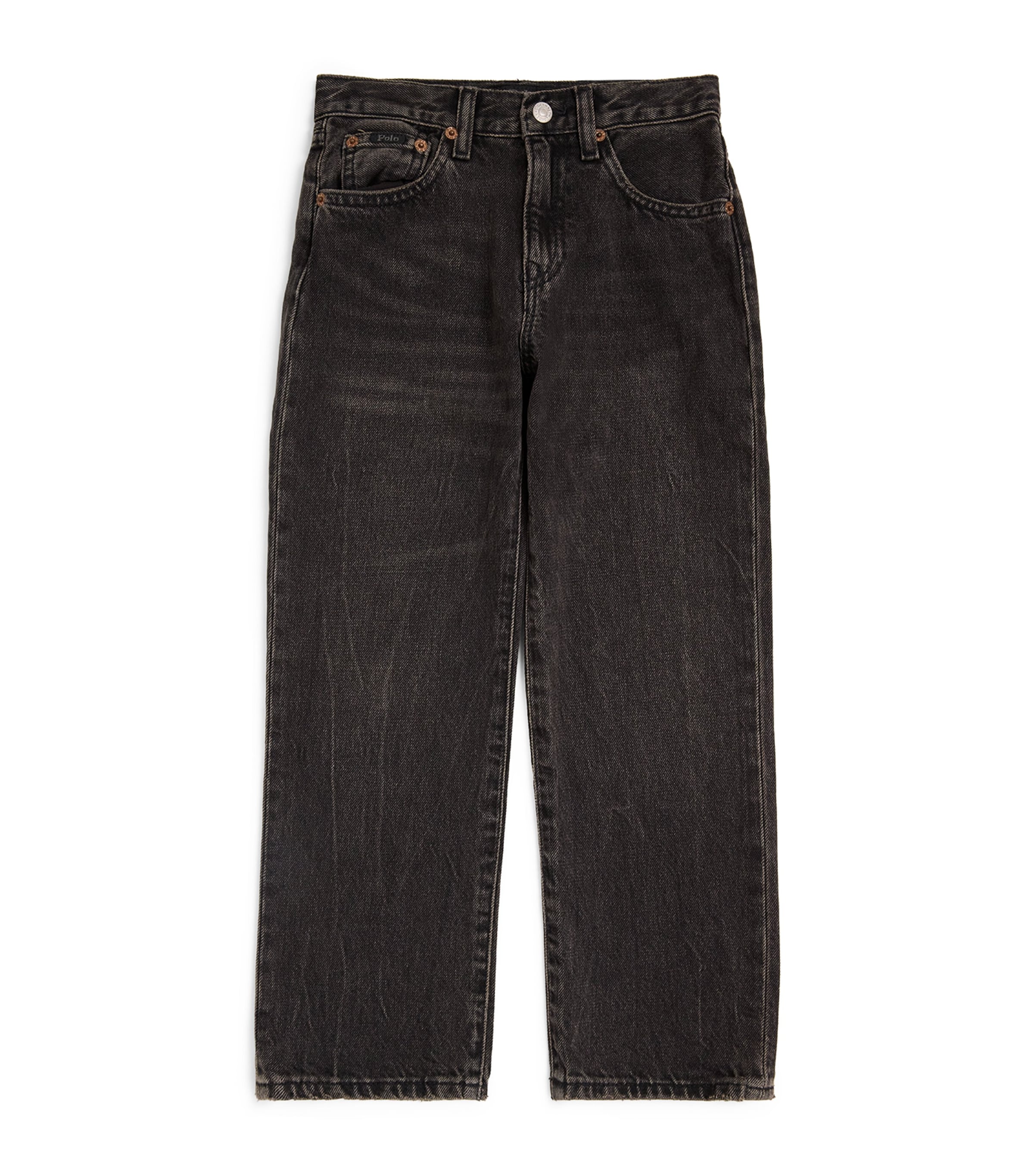 Ralph Lauren Kids Lynwood Relaxed Straight Jeans (8-16 Years) Black Image 1