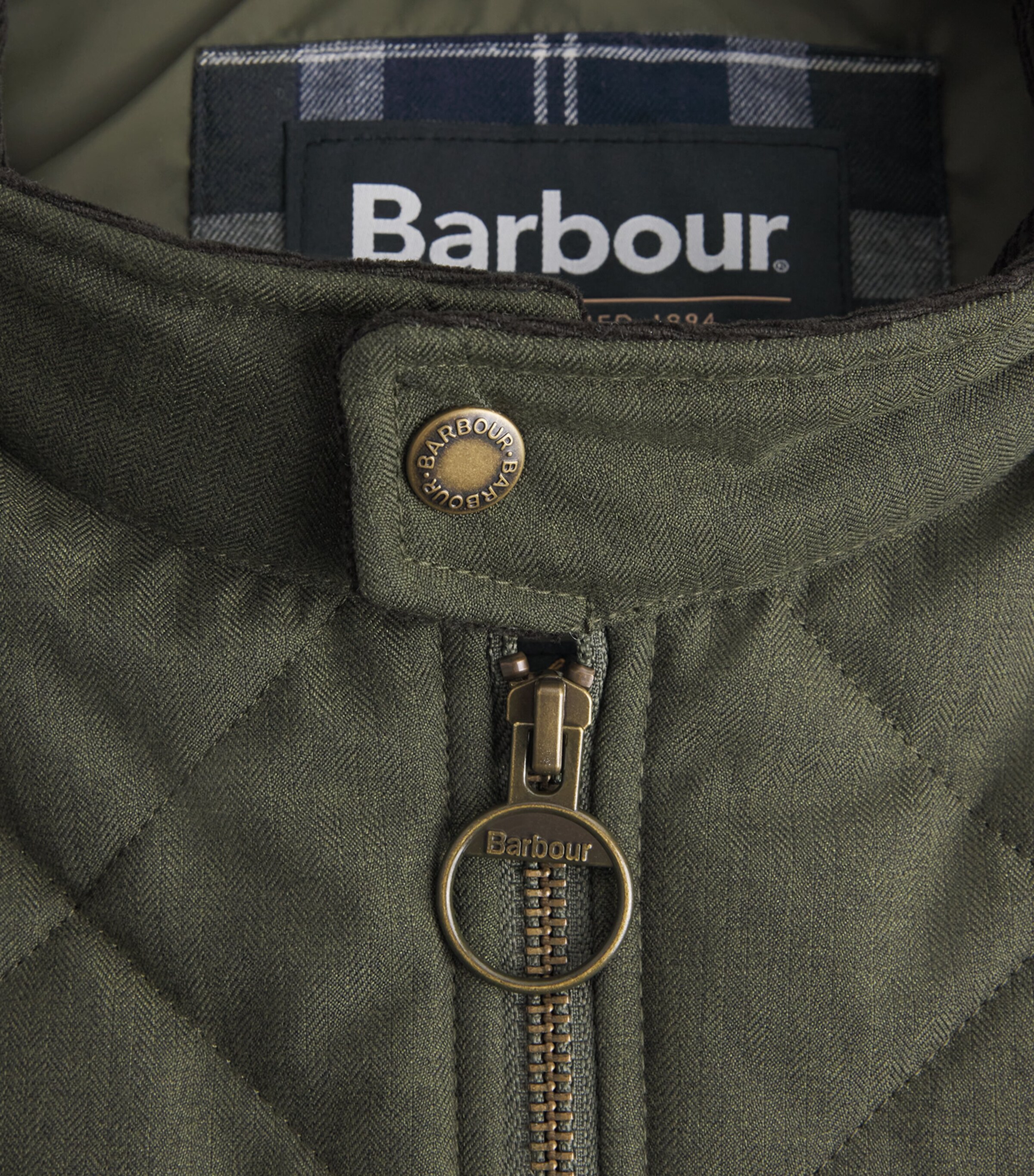 Quilted City Harrington Gilet OL71 OLIVE Image 5