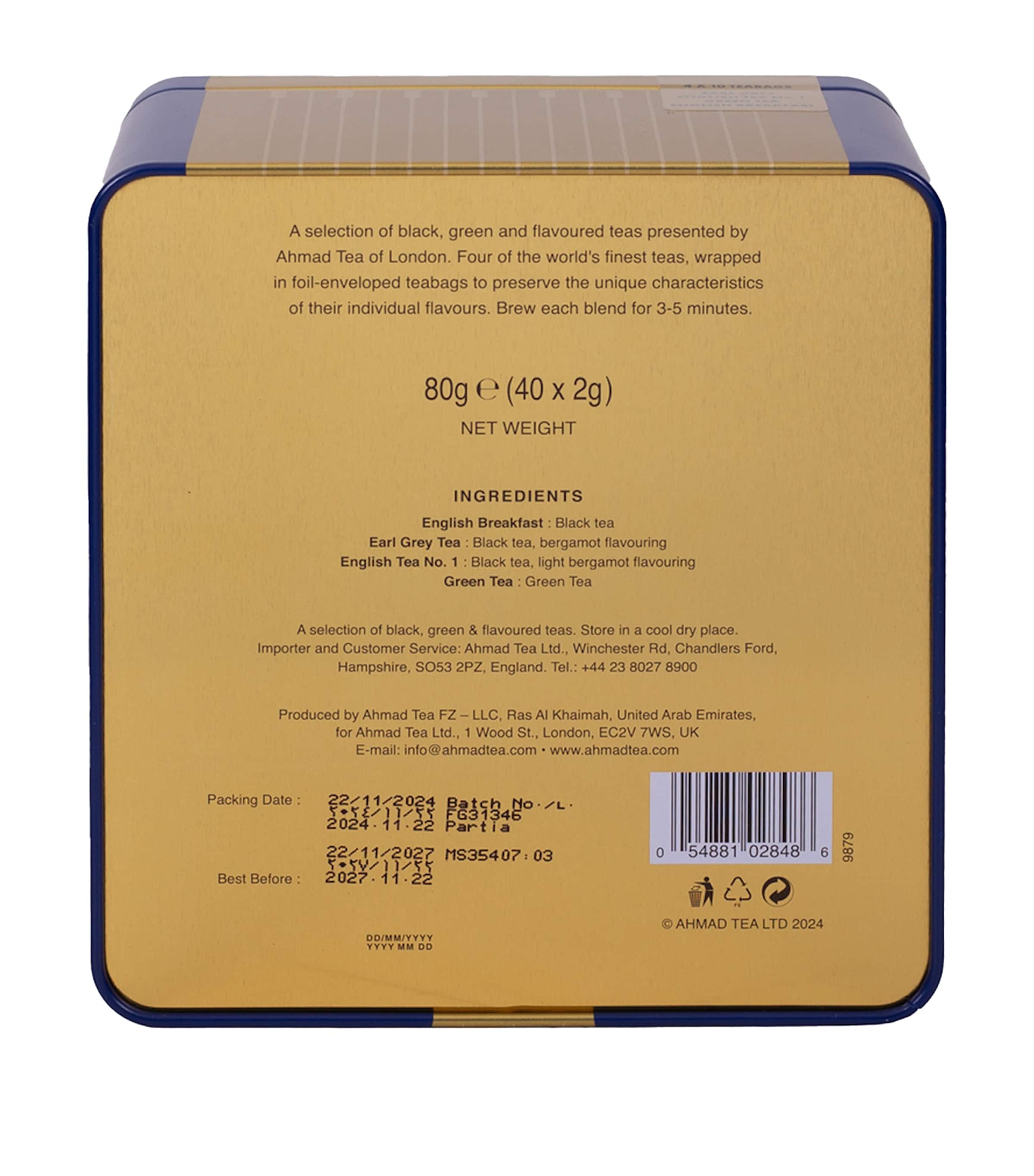 Ahmad Tea Big Ben Collection Tea Selection (40 Tea Bags) Image 3