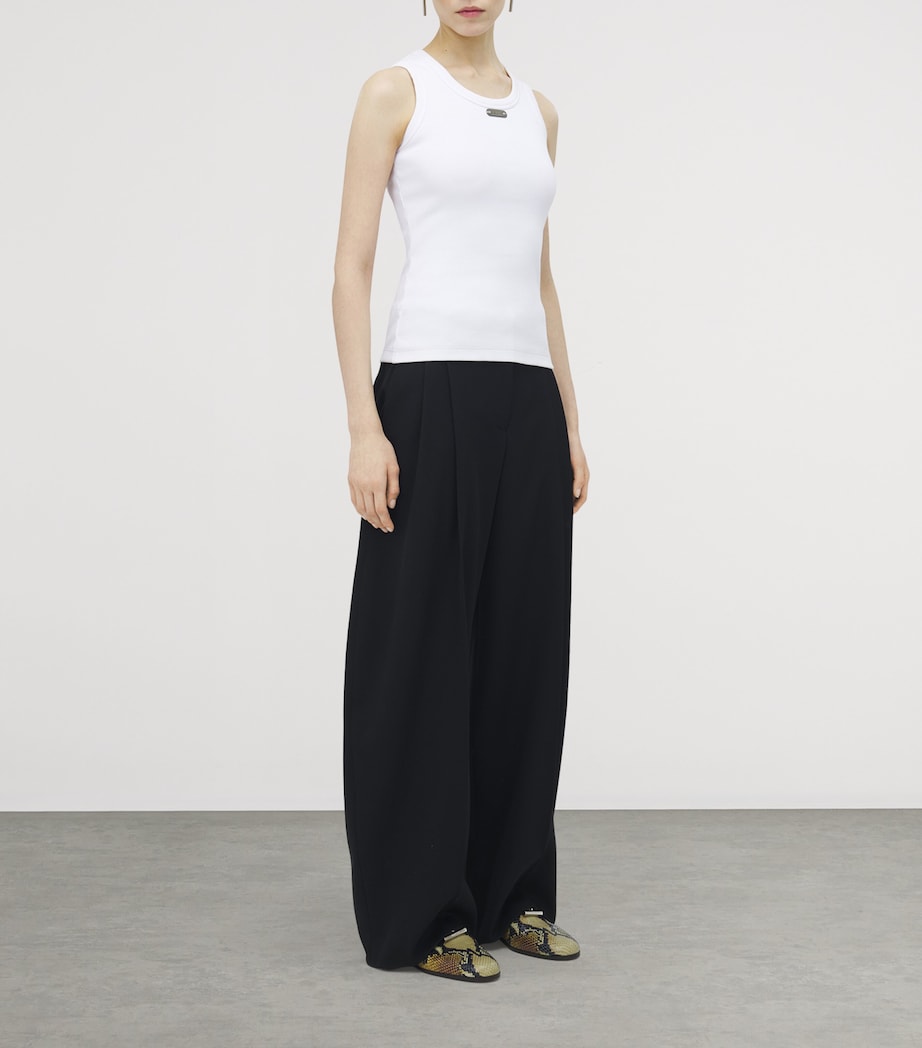 Cotton Logo-Plaque Tank Top 9000 Image 3