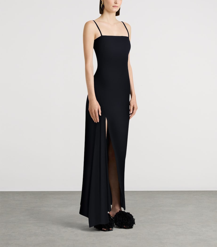 Givenchy Womens Square-Neck Maxi Dress Image 3