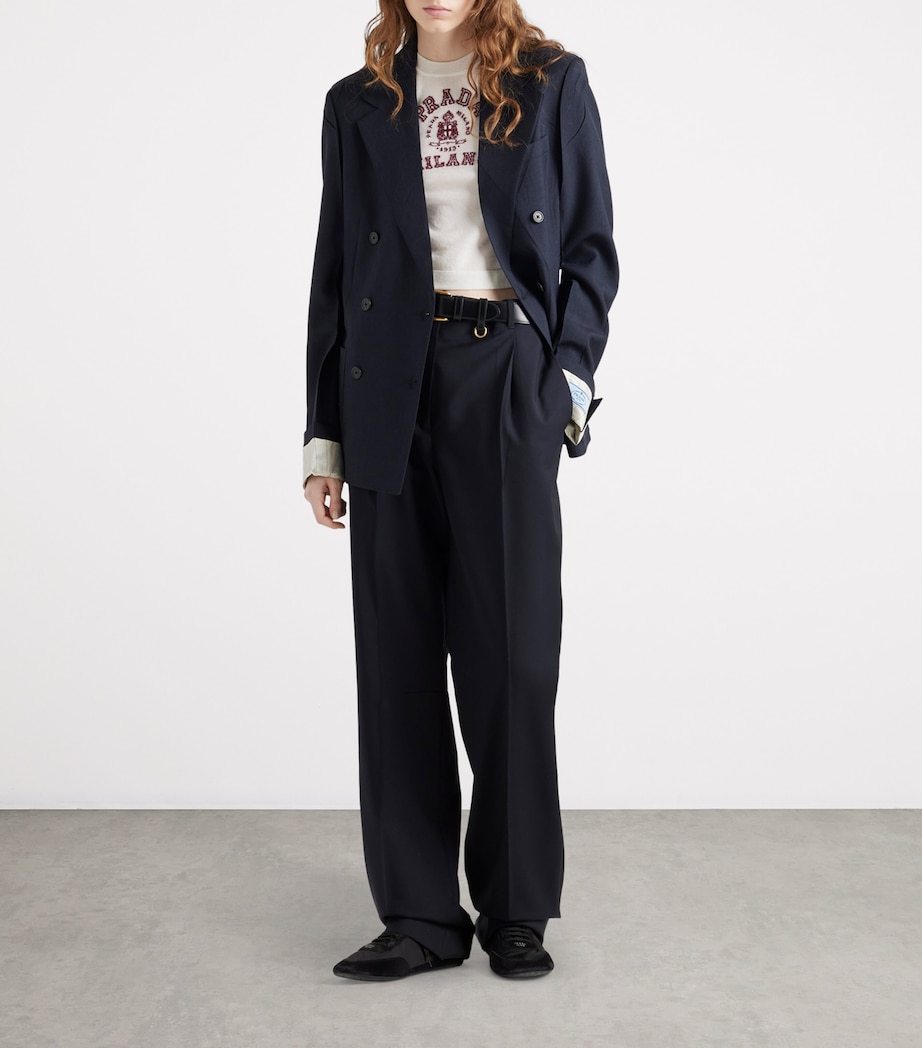 Cashmere Intarsia T-Shirt F0X97 Image 2