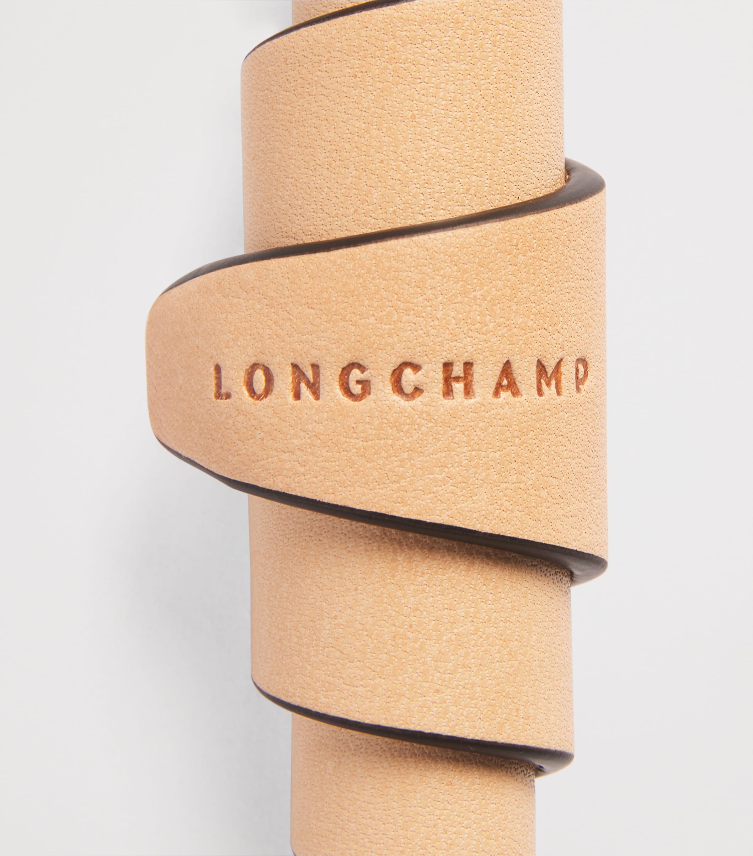 Longchamp Leather Croissant Keyring Vegetal Image 2