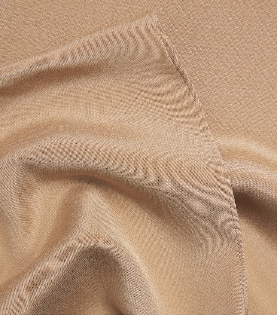 Lafayette 148 Womens Silk-Blend T-Shirt Cadkh Cadet Khaki Image 6