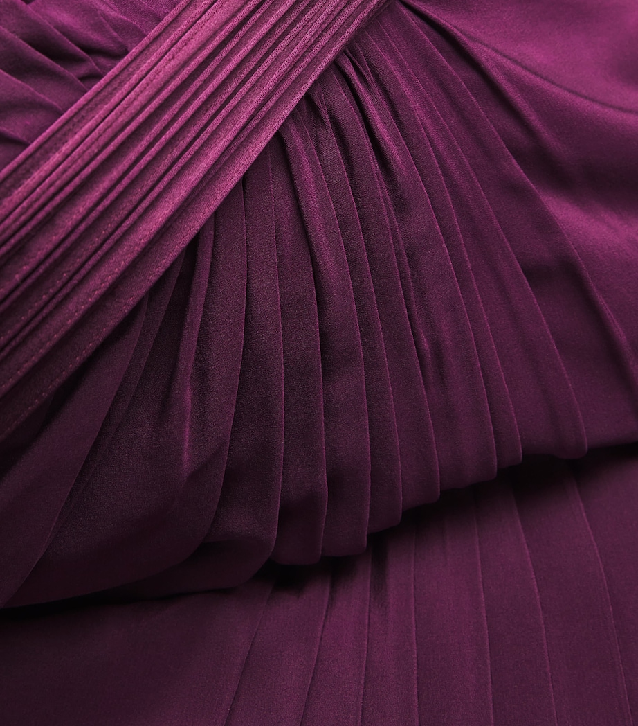 Gaurav Gupta Womens Silk Sculpted Athena Gown Aubergine Image 5