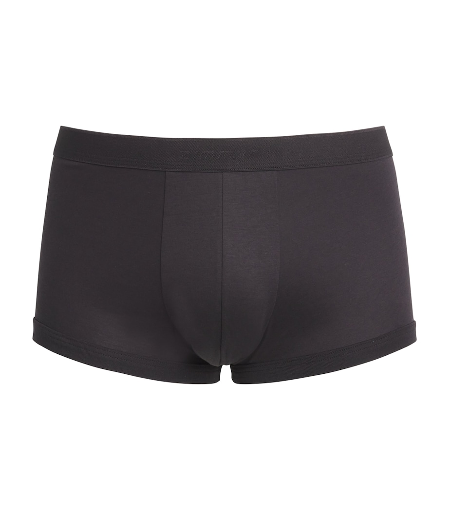 Stretch-Cotton Boxer Briefs 188 ESPRESSO Image 1