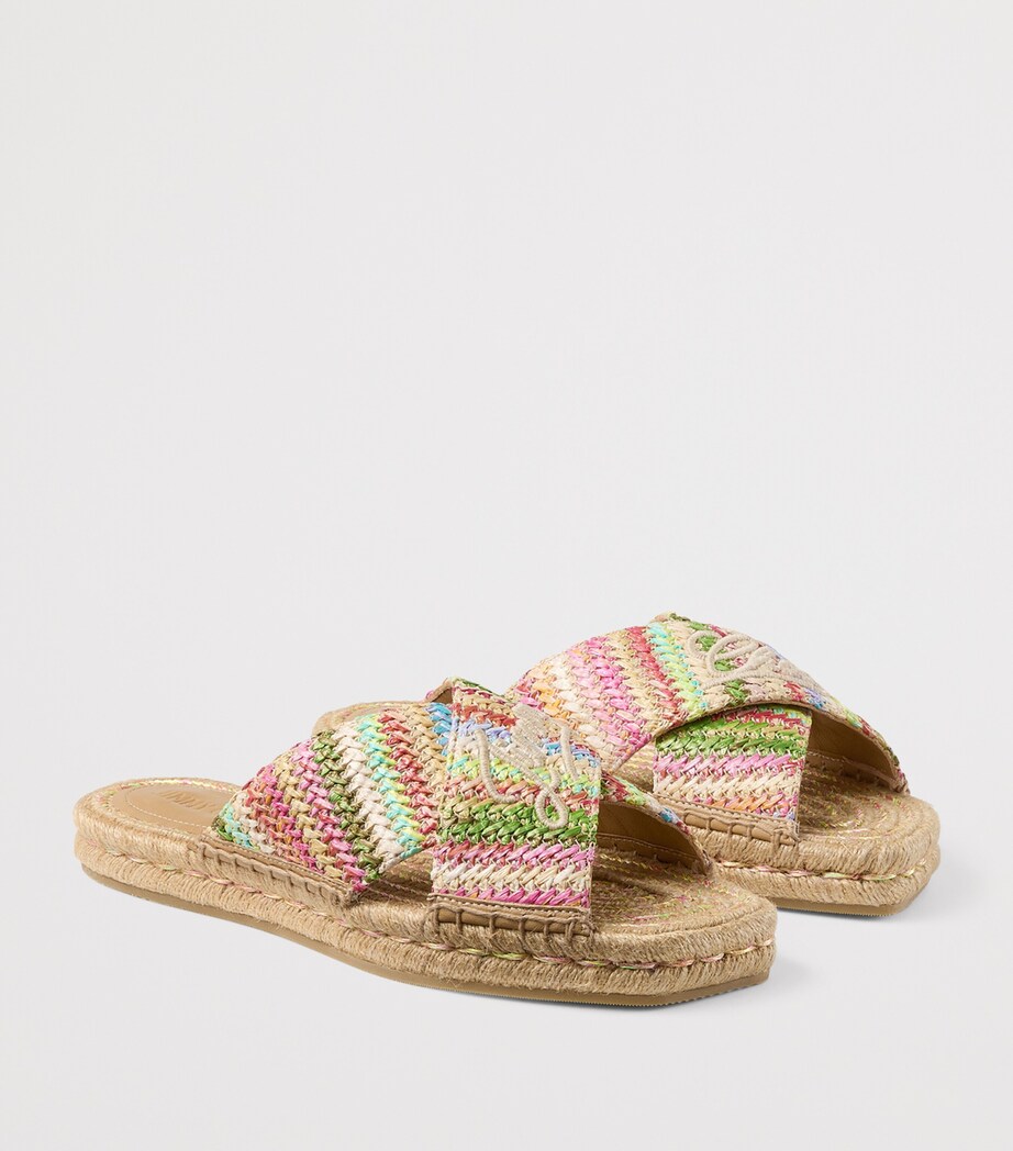Raffia Aciel Sandals MULTI/DARK CAPPUCCIN Image 5