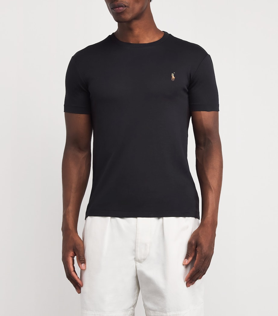 Pima Cotton T-Shirt BLACK Image 3