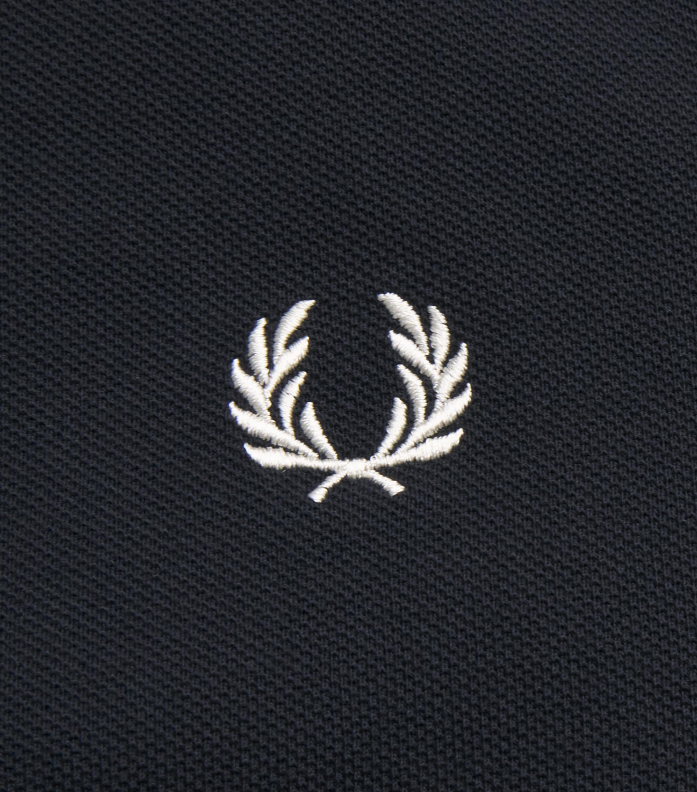 Fred Perry Mens Cable Tape Polo Shirt Navy Image 6