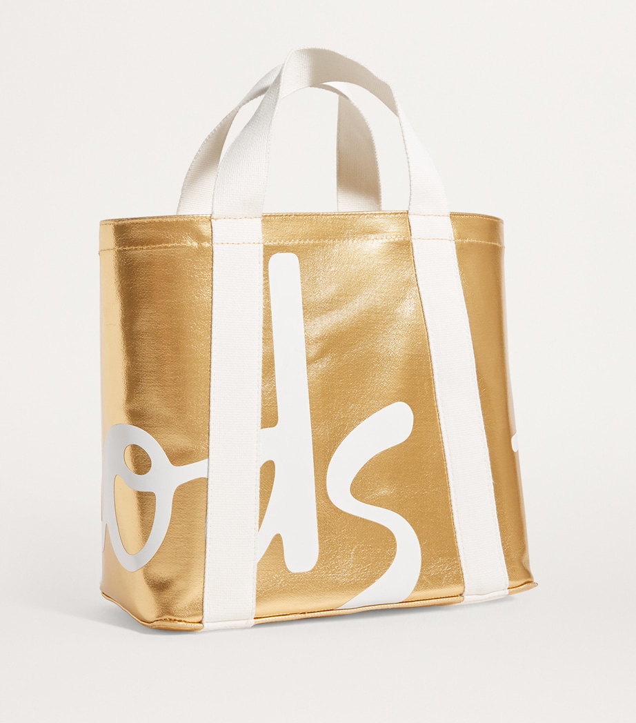 Mini Cotton Logo Tote Bag YELLOW Image 3
