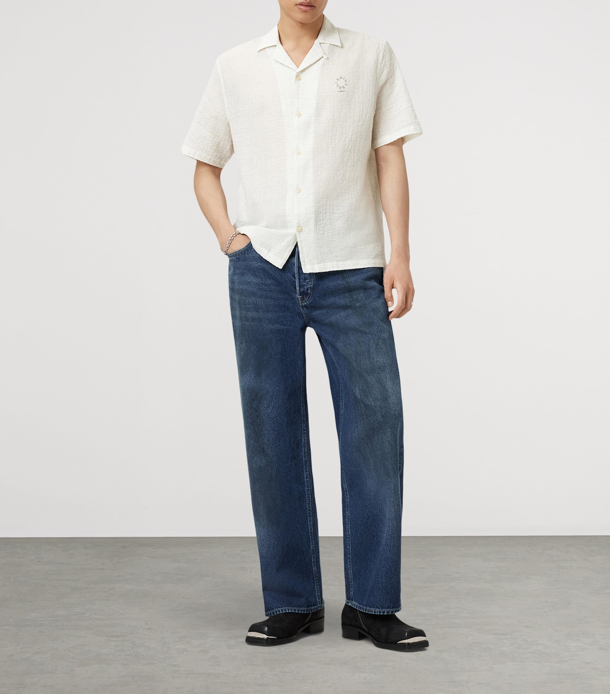 Organic Cotton Admon Shirt JETSTREAM WHITE Image 2