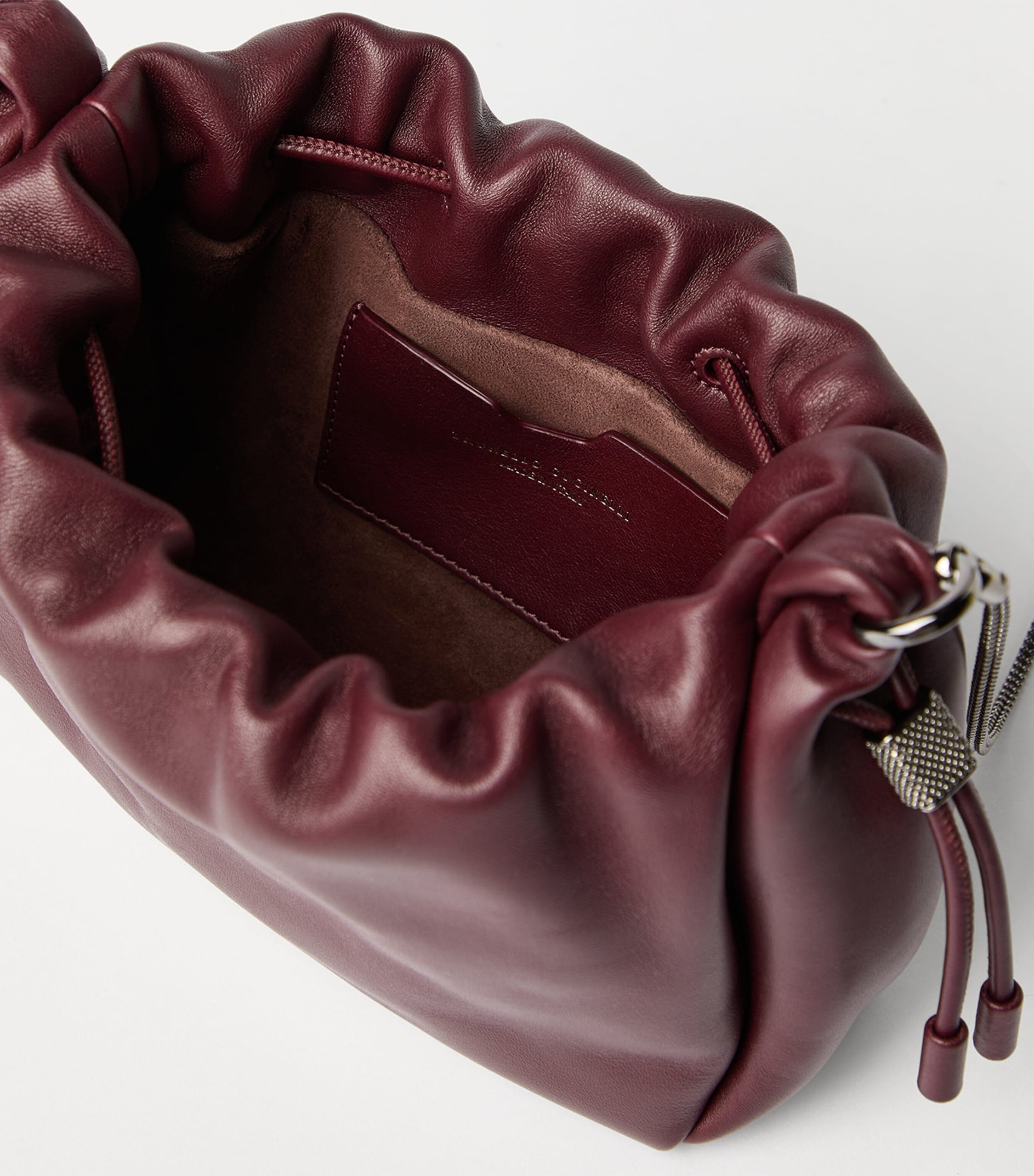 Mini Leather Mellow Bucket Bag C4187 Image 4