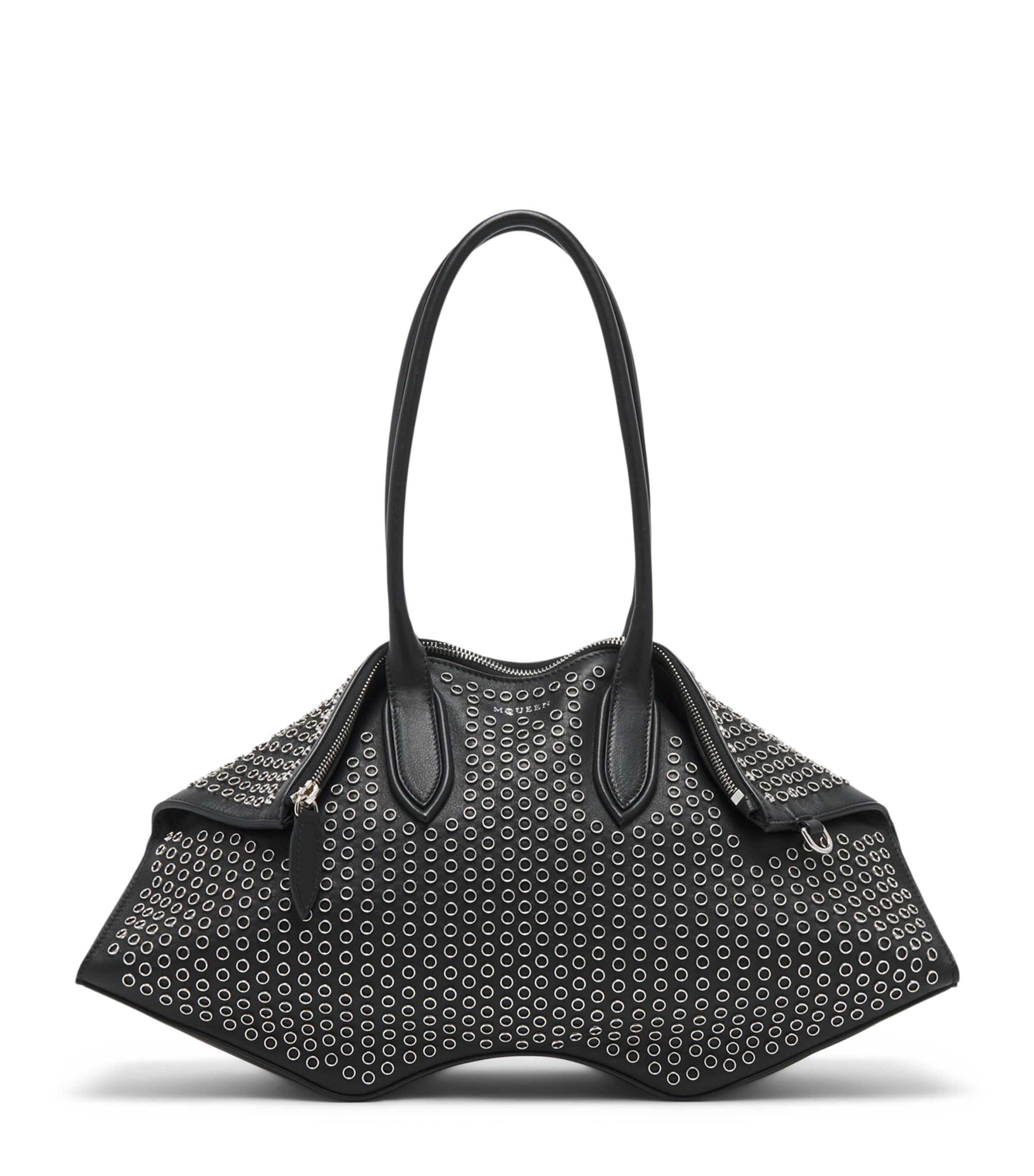 Leather Studded Manta Top-Handle Bag 1000 Image 1