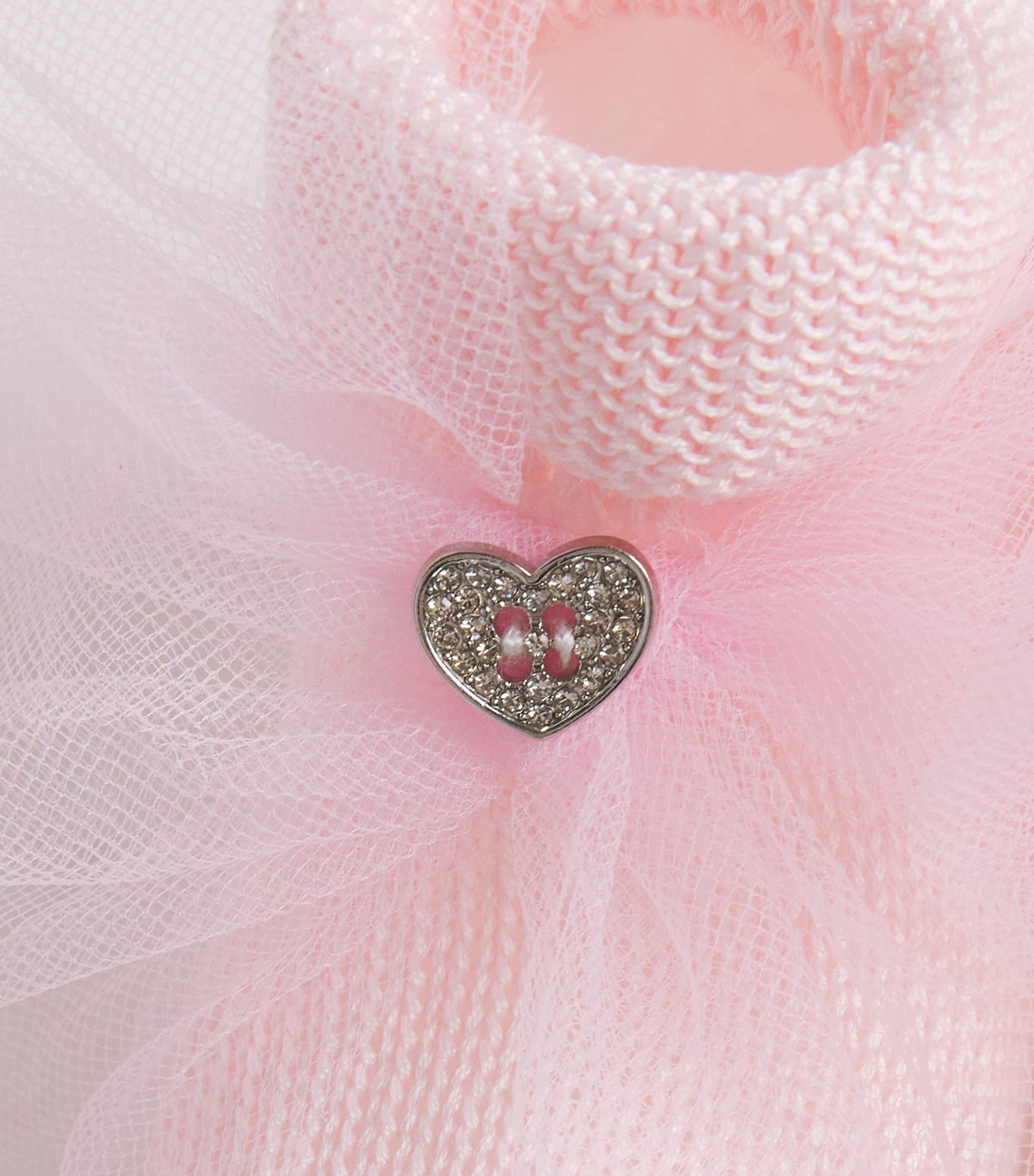 Monnalisa Bow-Detail Socks (0-9 Months) Antique Pink Image 3