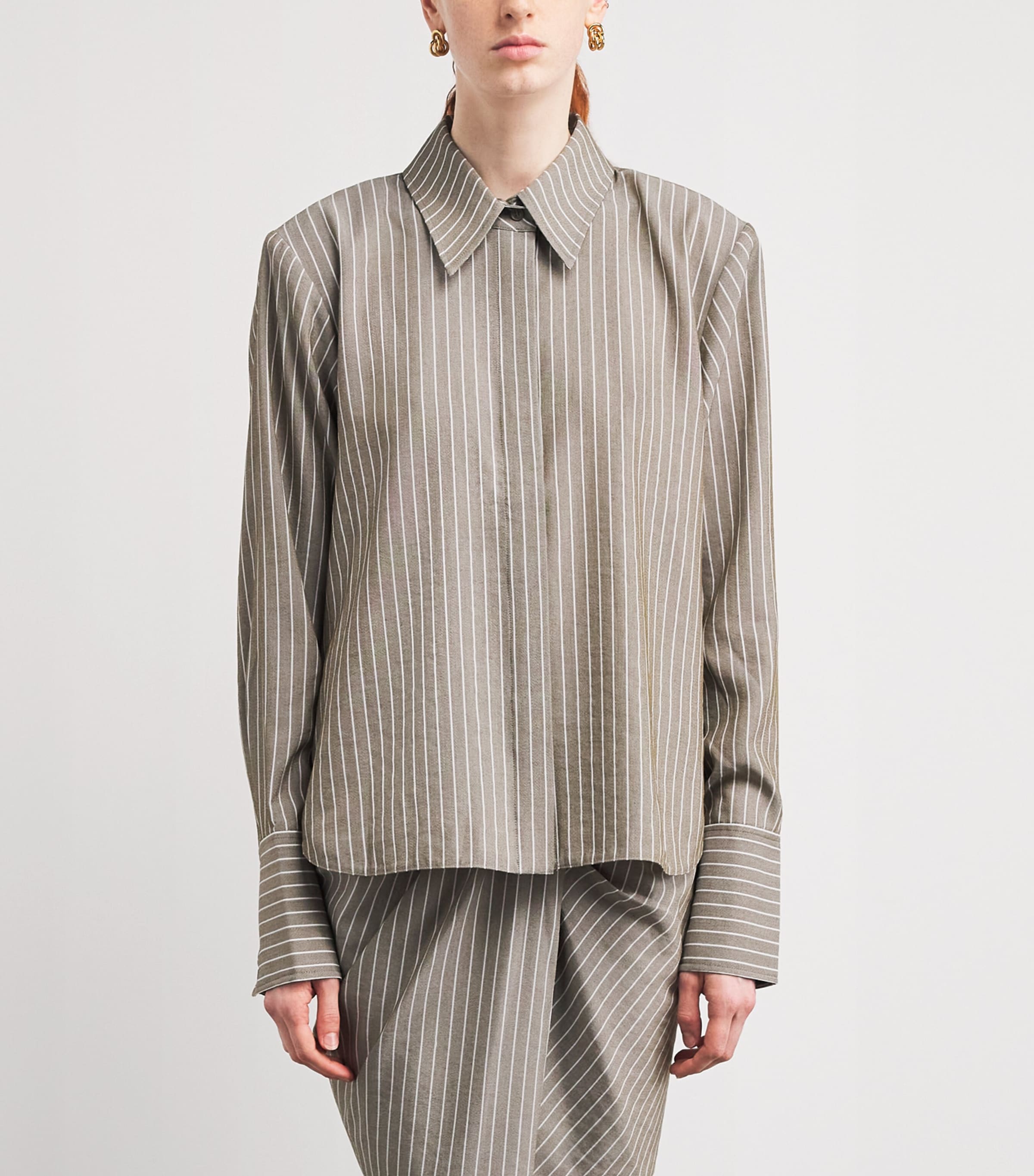 Illias Stripe Shirt M00 ECRU Image 3