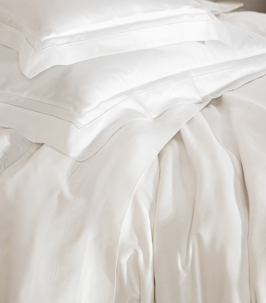 Doppio Ajour Double Flat Sheet Set B101 - BIANCO OTTICO Image 4