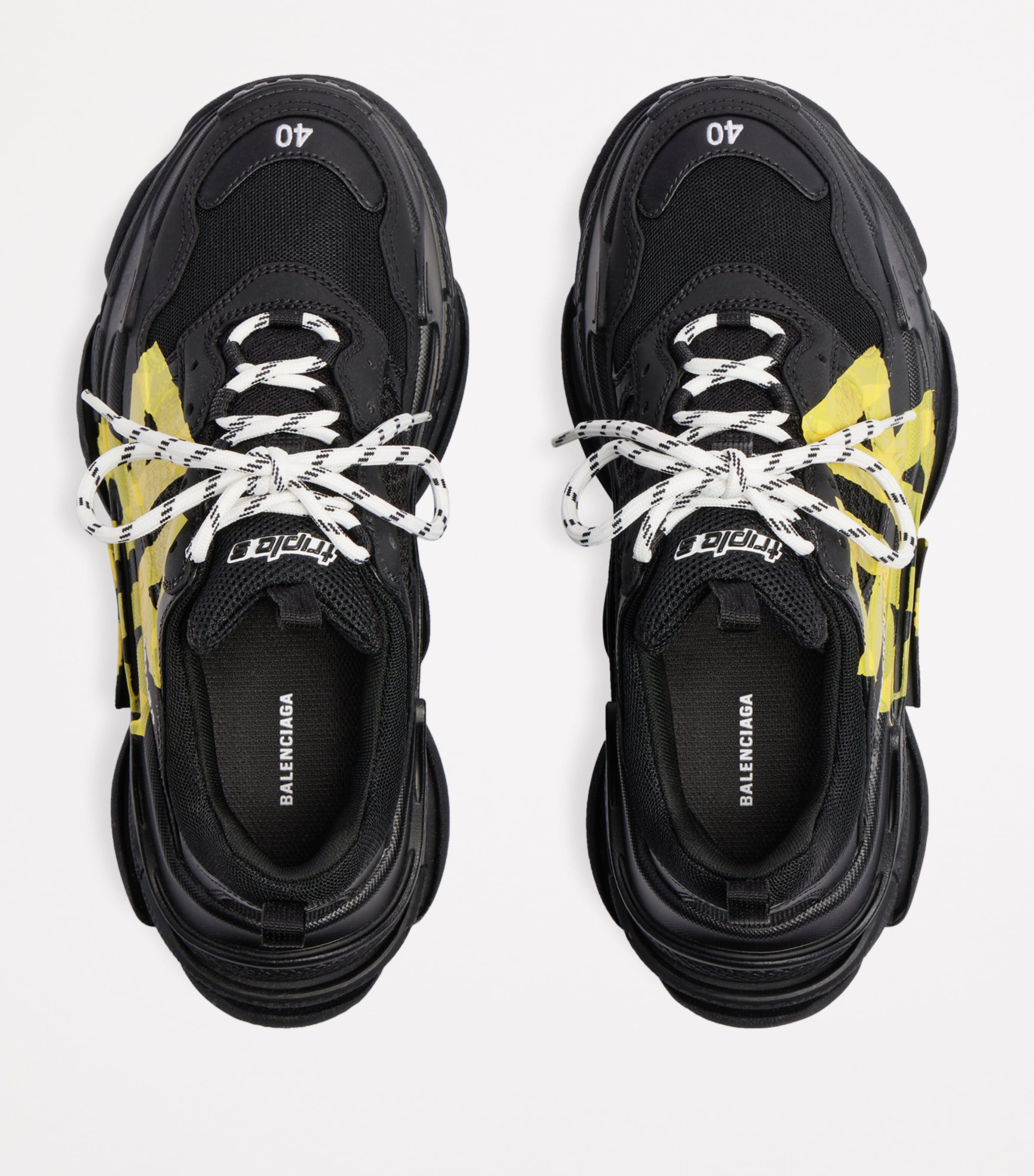 靴 Balenciaga triples Size 12 - Balenciaga Triple S Multicolor Taupe Mesh Sneaker