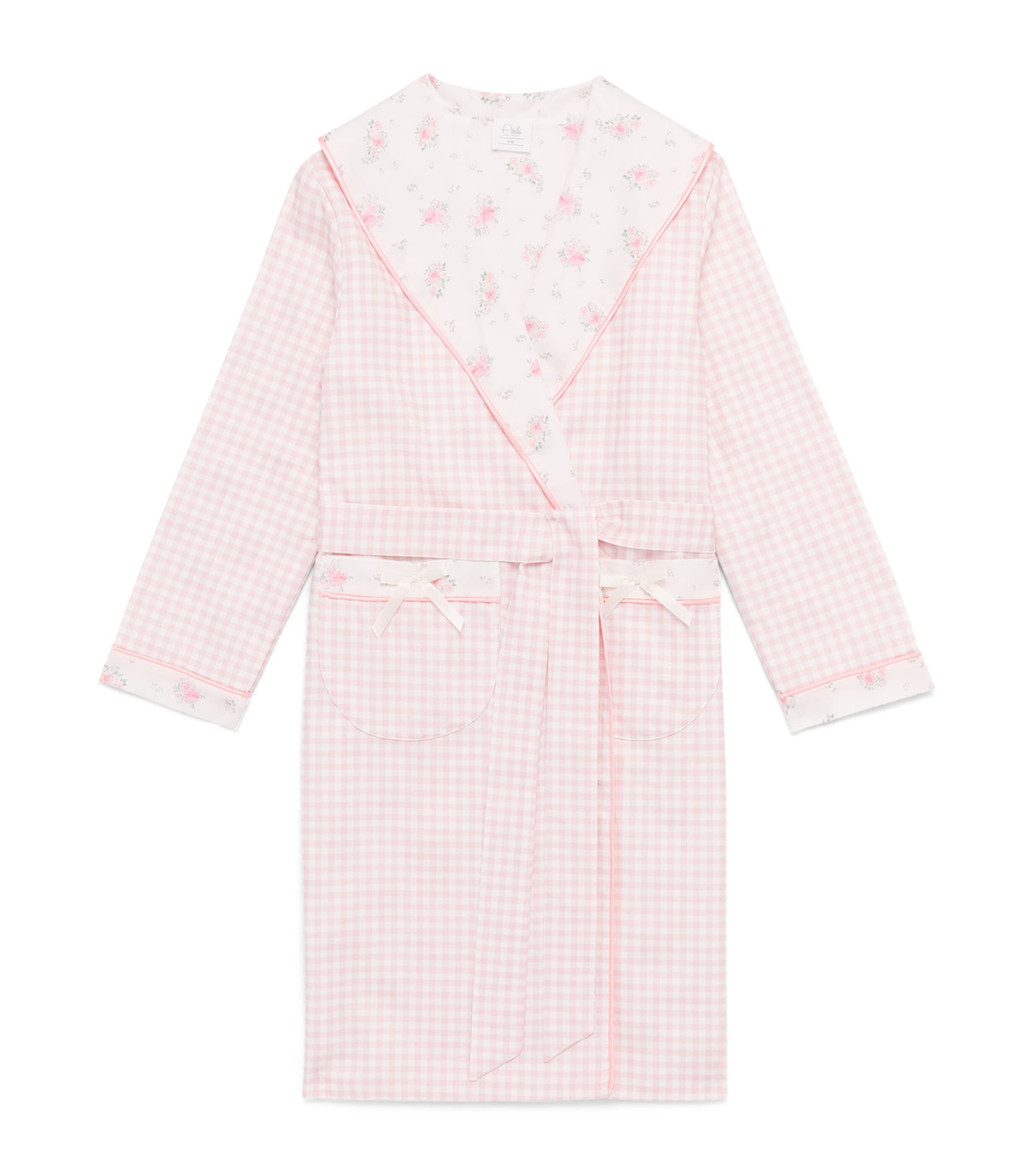 Amiki Emma Robe (2-14 Years) Pink Checks Image 1