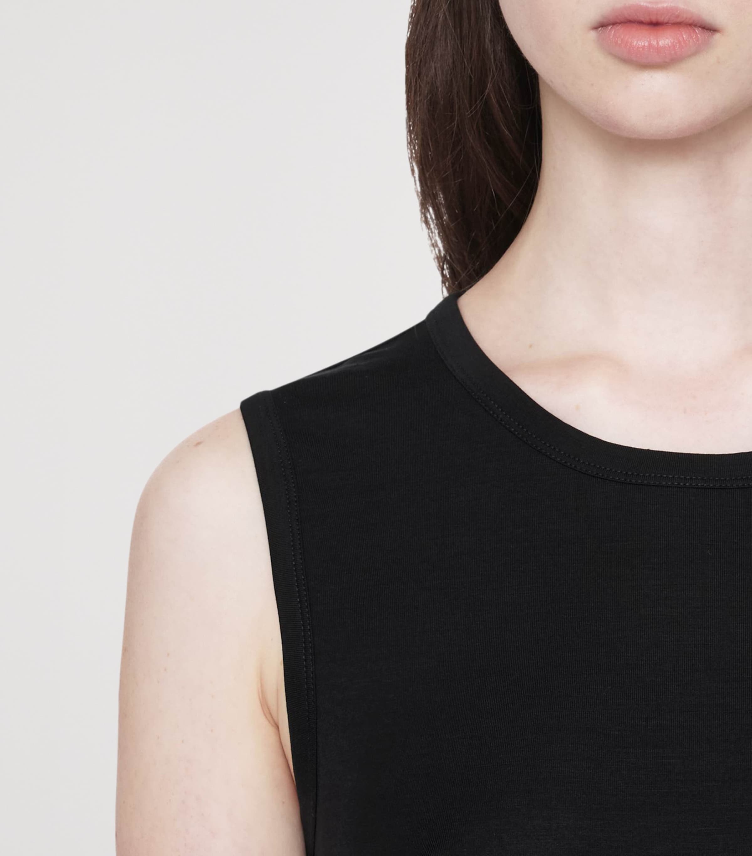 AllSaints Womens Jersey Ilia Midi Dress Black Image 4