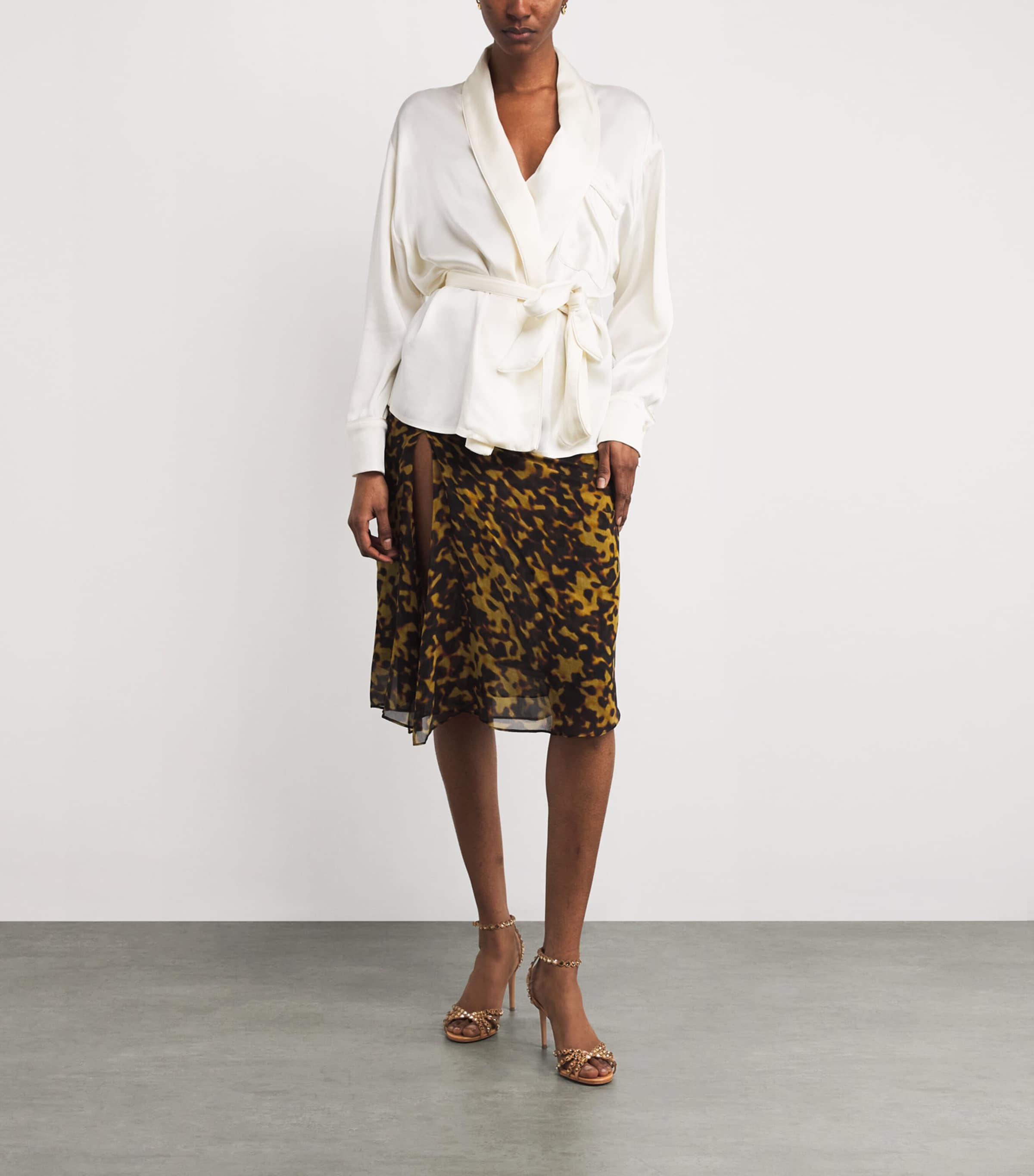 Leather Tequila Sandals 85 BROWN Image 5