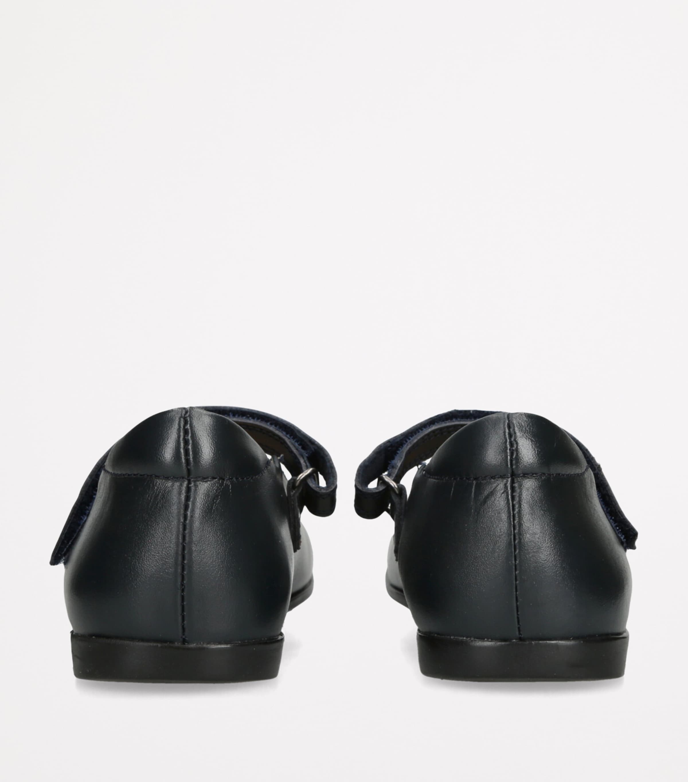 papouelli Leather Maddie Mary Janes Navy Image 2