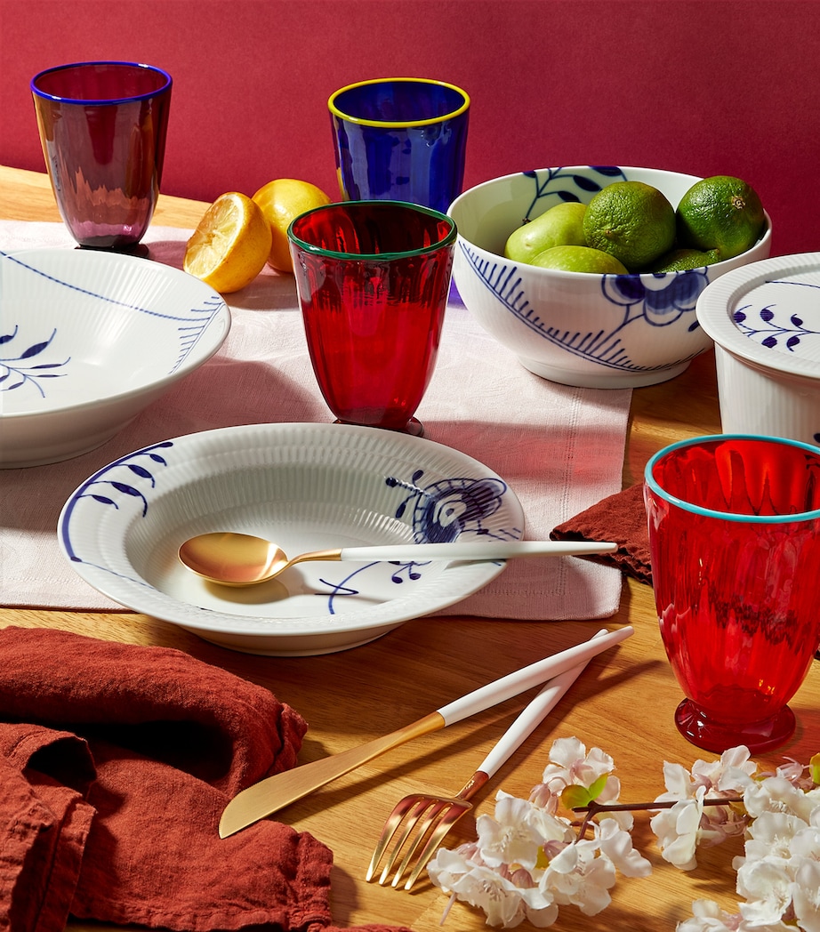 Blue Fluted Mega Deep Plate (21cm) BLUE Image 3