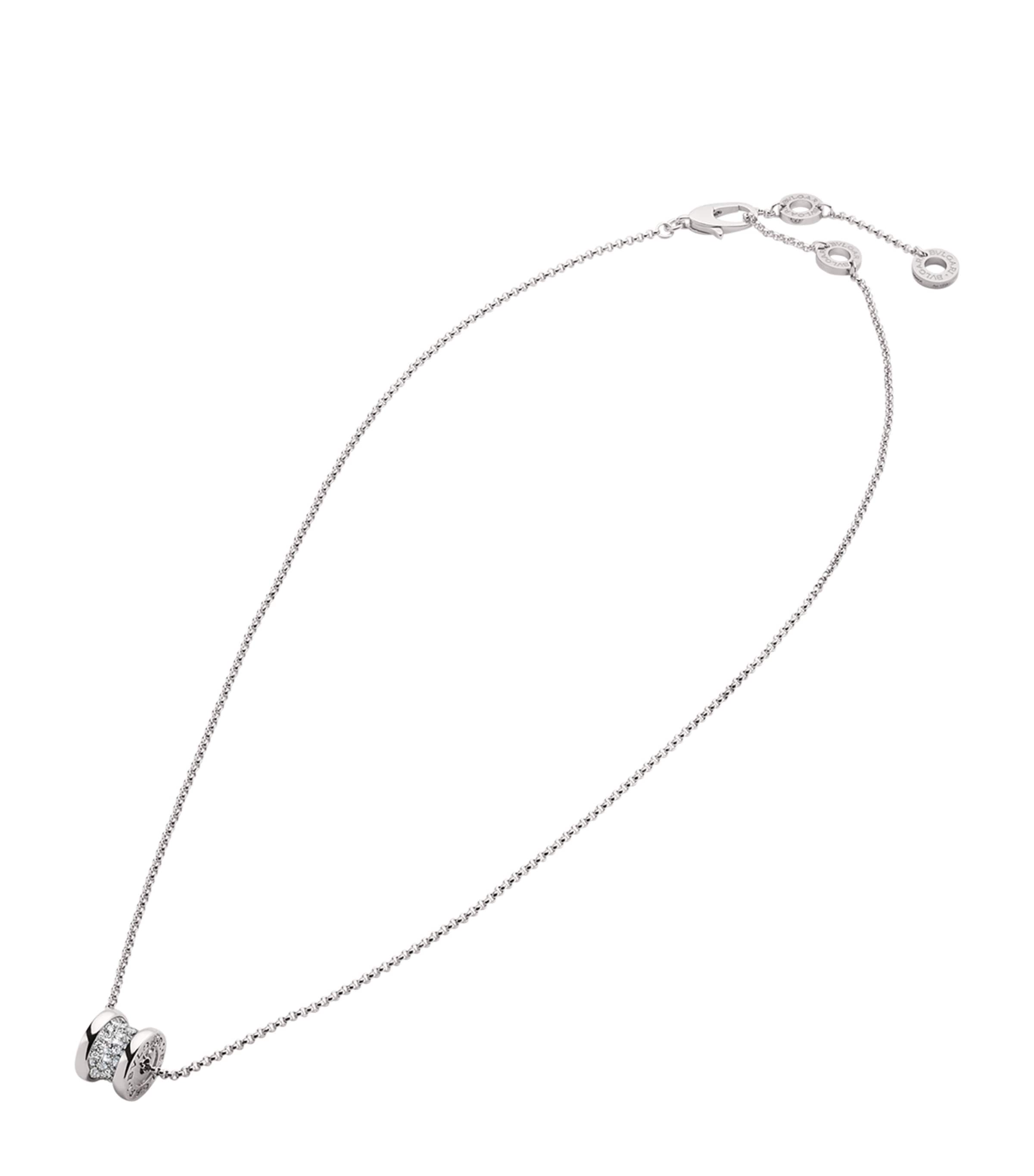 Bvlgari White Gold and Diamond B.zero1 Necklace White Gold Image 1
