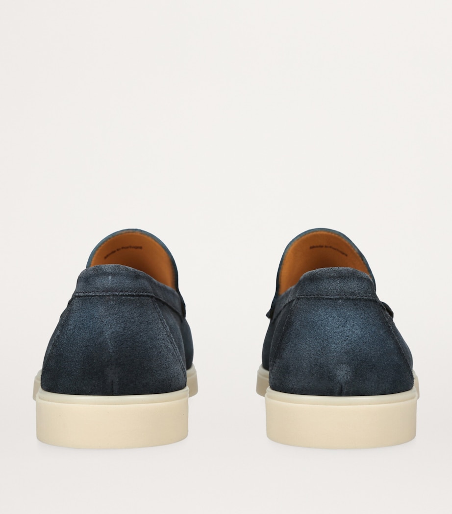 Leather Paraiso Loafers NAVY Image 2