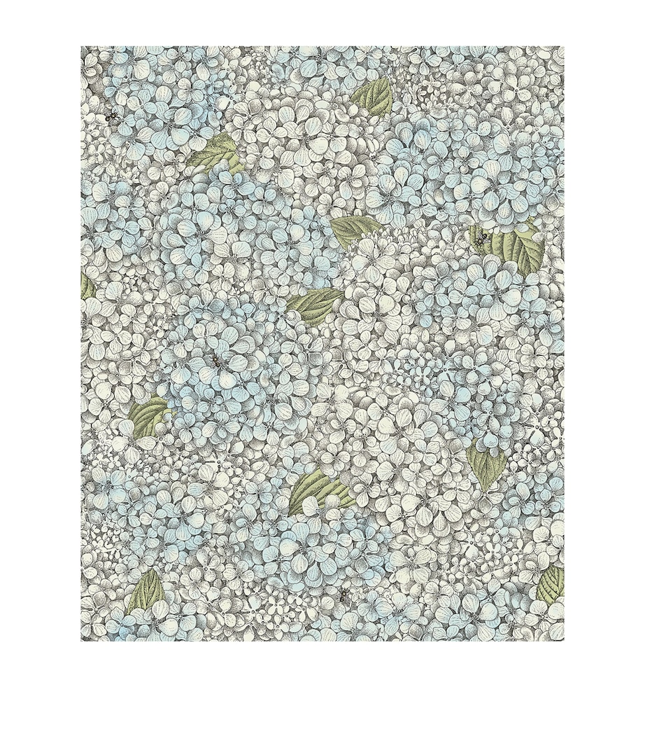 x Fornasetti Ortensia Wallpaper Roll BLUE & CREAM Image 1