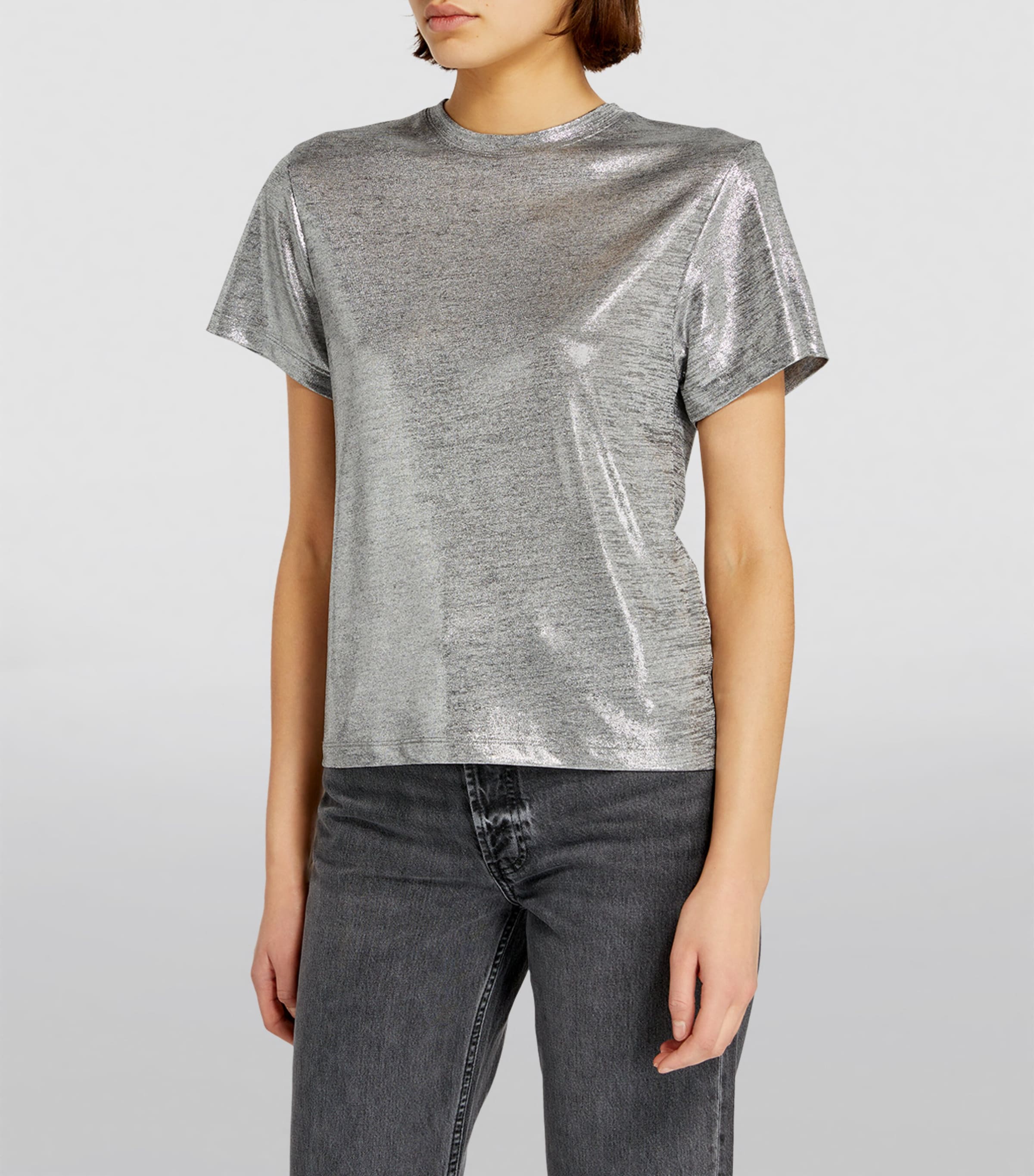Metallic Silver T-Shirt SILVER Image 3